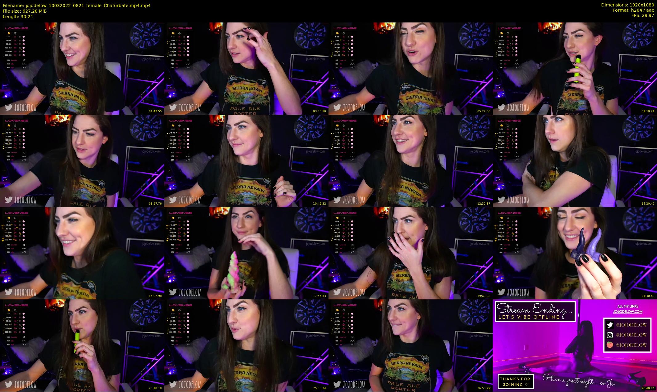 jojodelow — 31 minute Chaturbate female cam show recording, 1080p, Mar 10, 2022