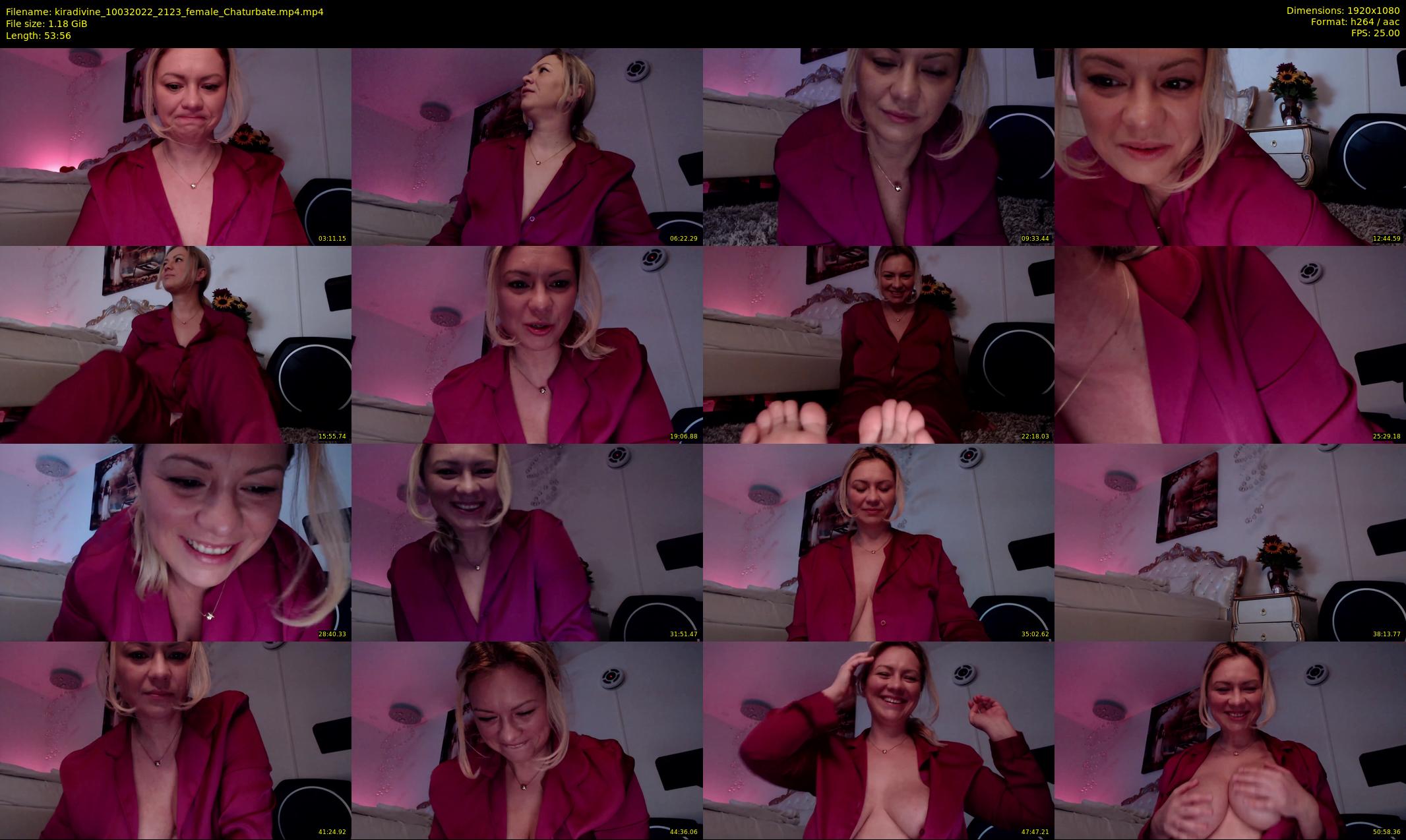 kiradivine — 54 minute Chaturbate female cam show recording, 1080p, Mar 10, 2022