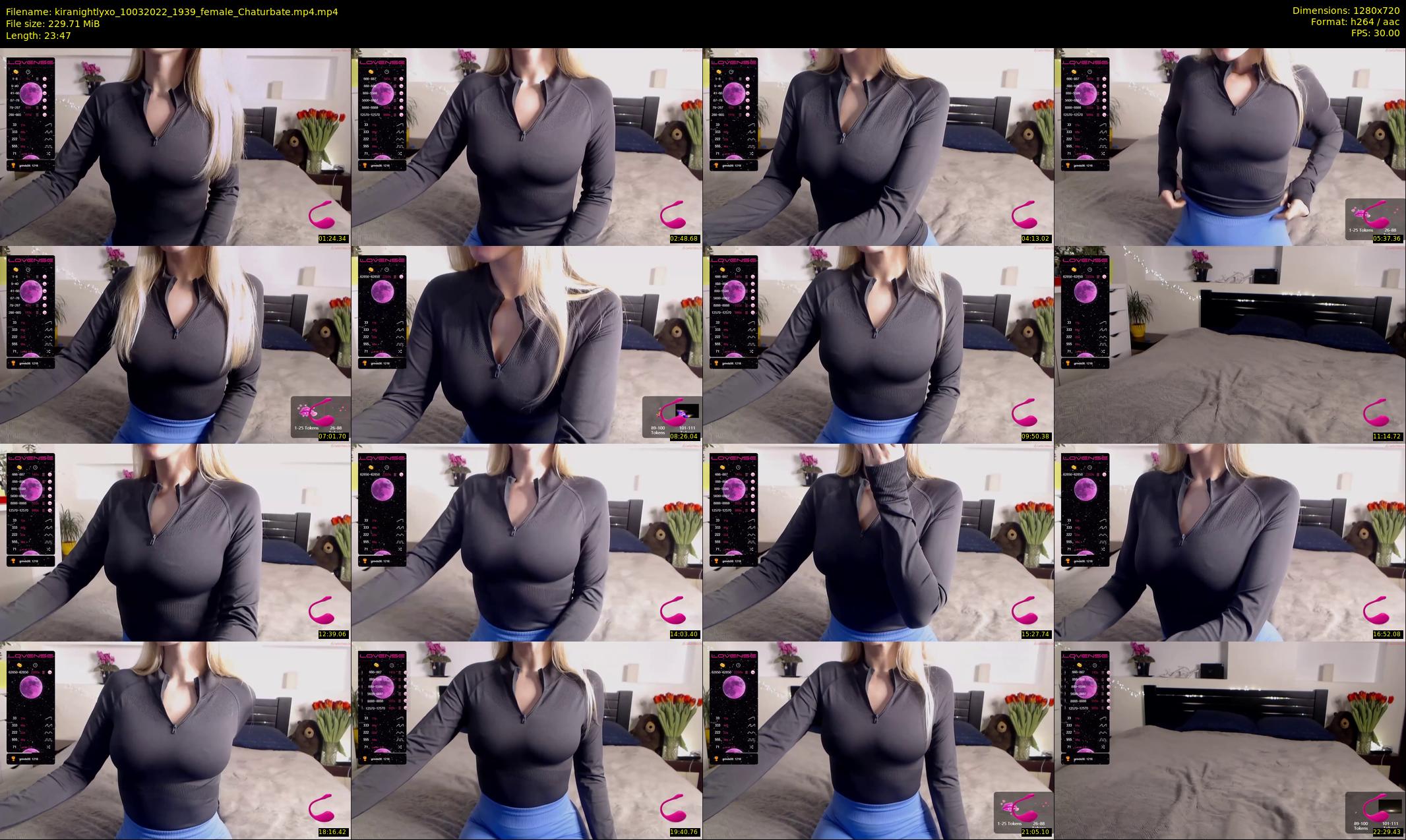 kiranightlyxo — 24 minute Chaturbate female cam show recording, 720p, Mar 10, 2022