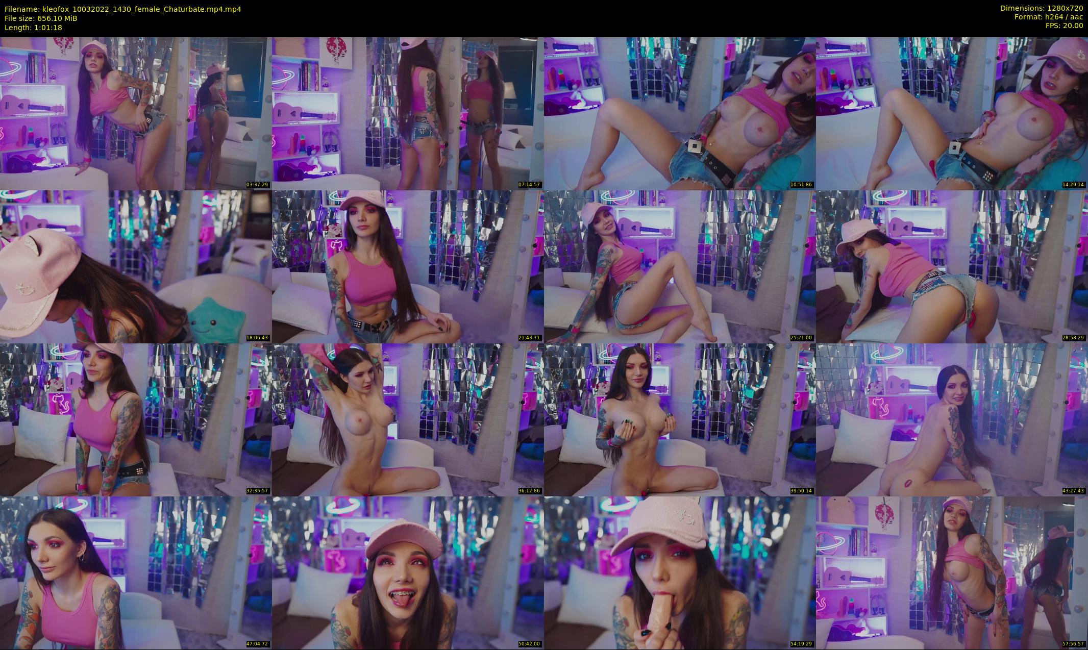 kleofox — 62 minute Chaturbate female cam show recording, 720p, Mar 10, 2022