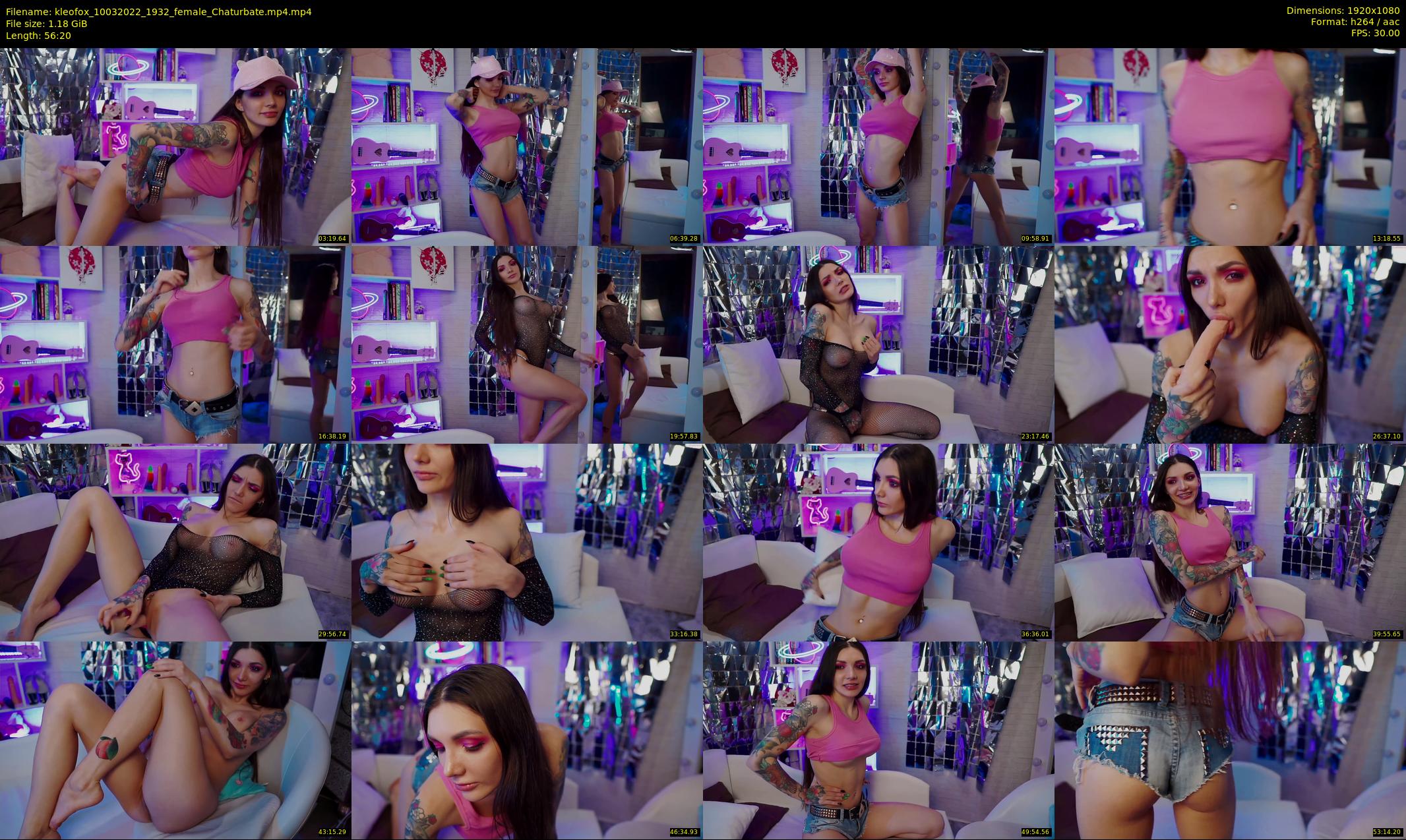 kleofox — 57 minute Chaturbate female cam show recording, 1080p, Mar 10, 2022