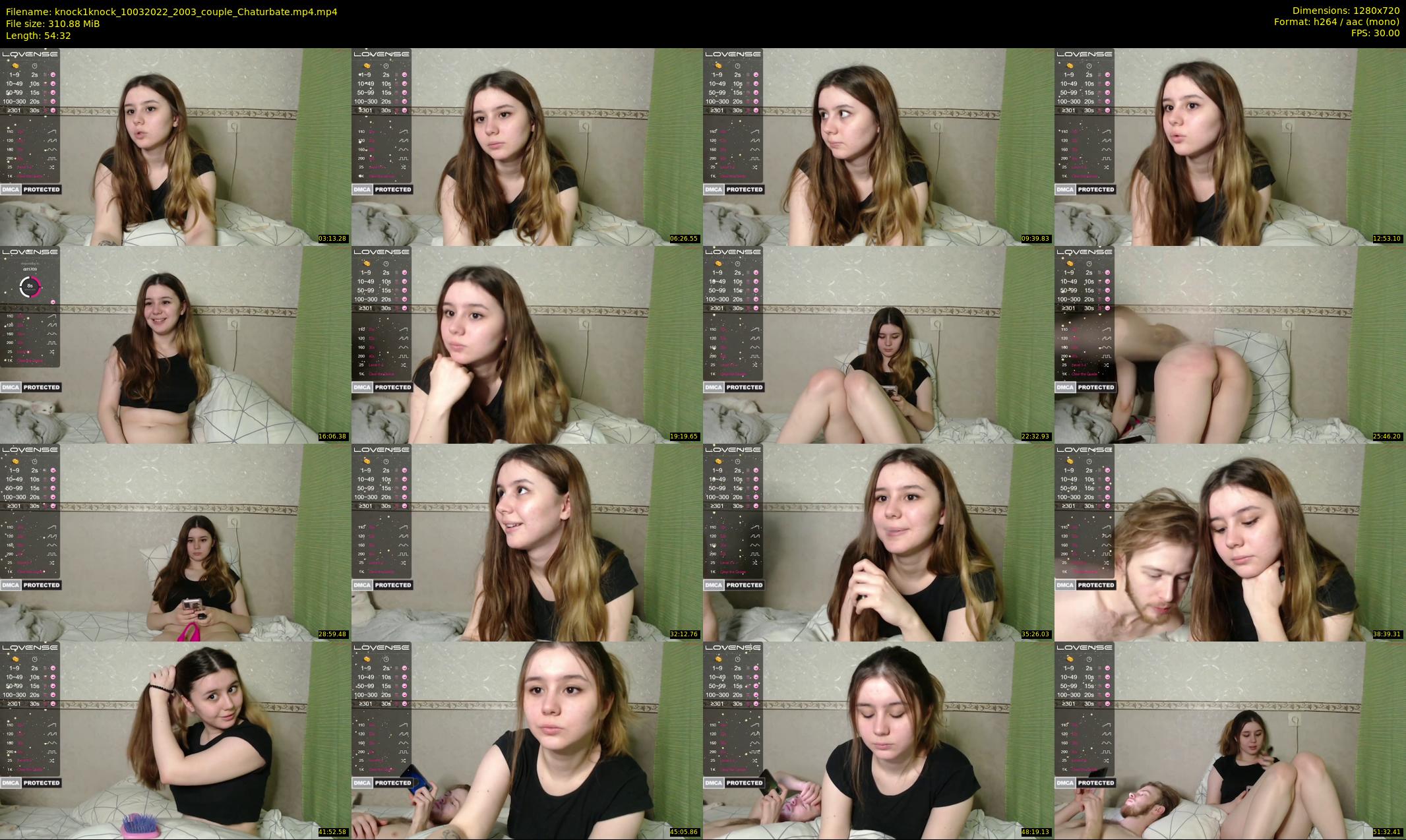 knock1knock — 55 minute Chaturbate couple cam show recording, 720p, Mar 10, 2022
