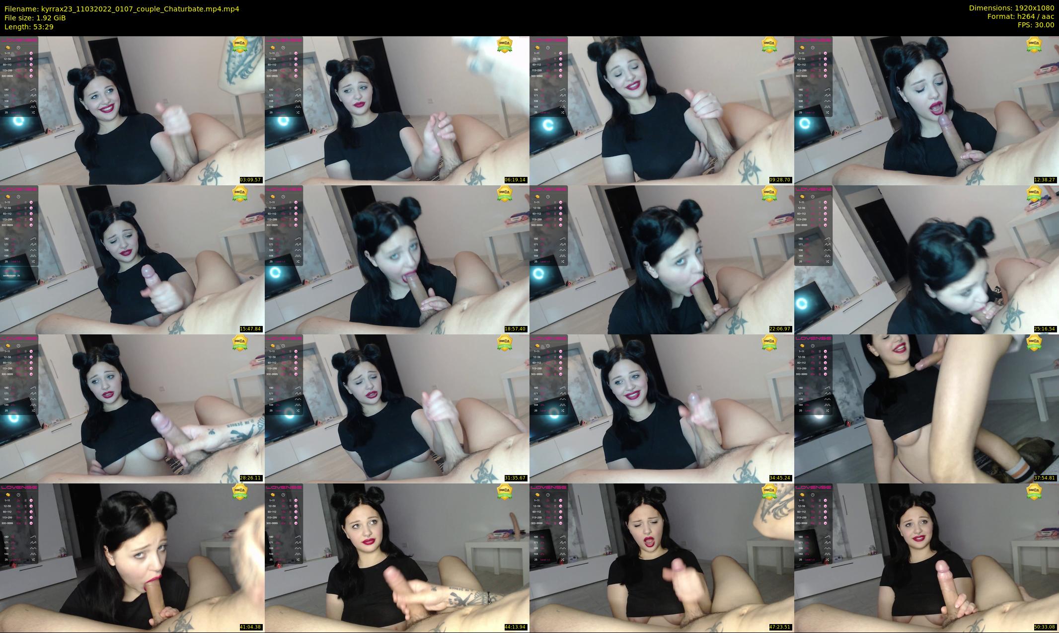 kyrrax23 — 54 minute Chaturbate couple cam show recording, 1080p, Mar 11, 2022