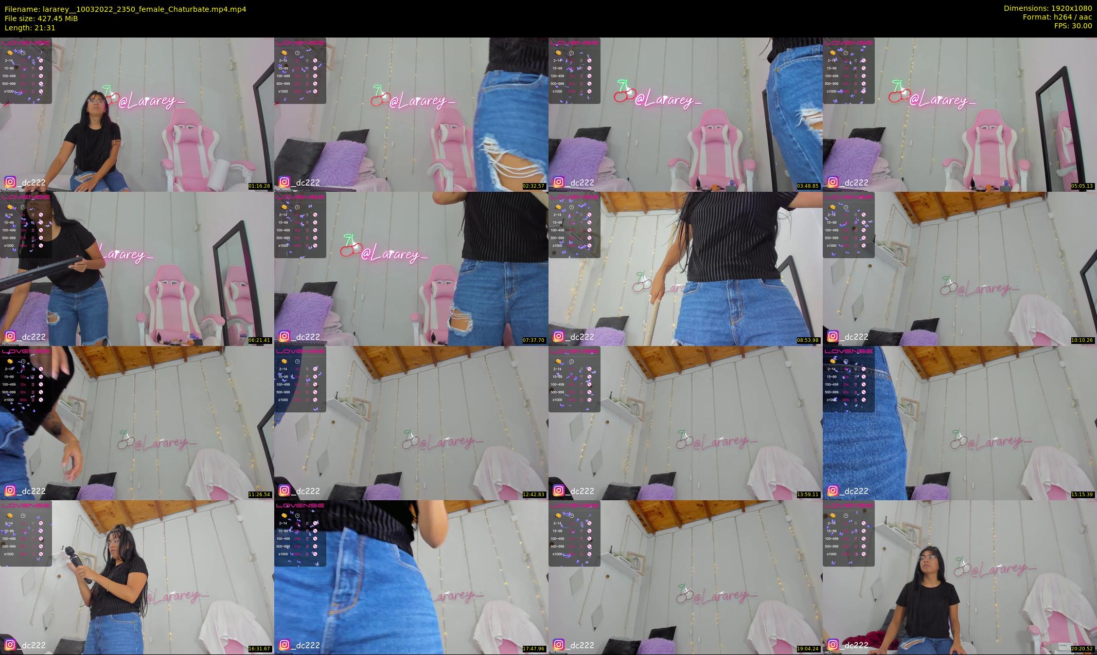lararey_ — 22 minute Chaturbate female cam show recording, 1080p, Mar 10, 2022