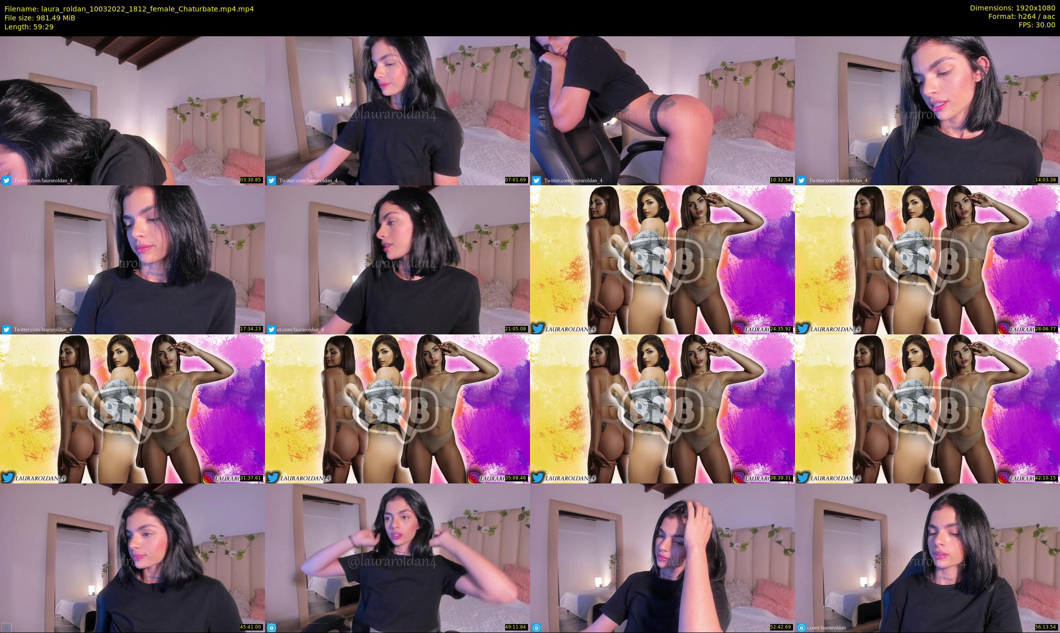 laura_roldan — 60 minute Chaturbate female cam show recording, 1080p, Mar 10, 2022