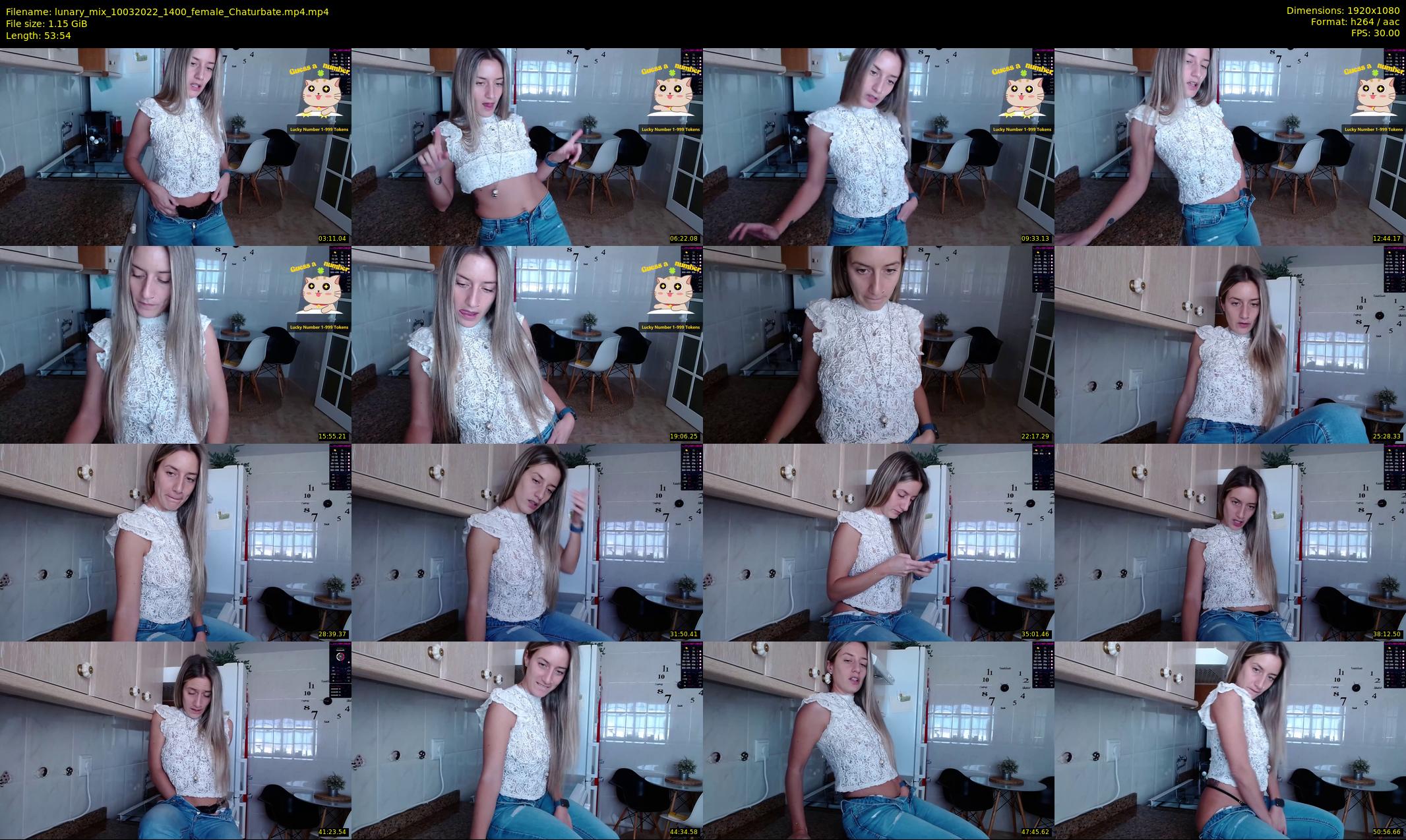 lunary_mix — 54 minute Chaturbate couple cam show recording, 1080p, Mar 10, 2022
