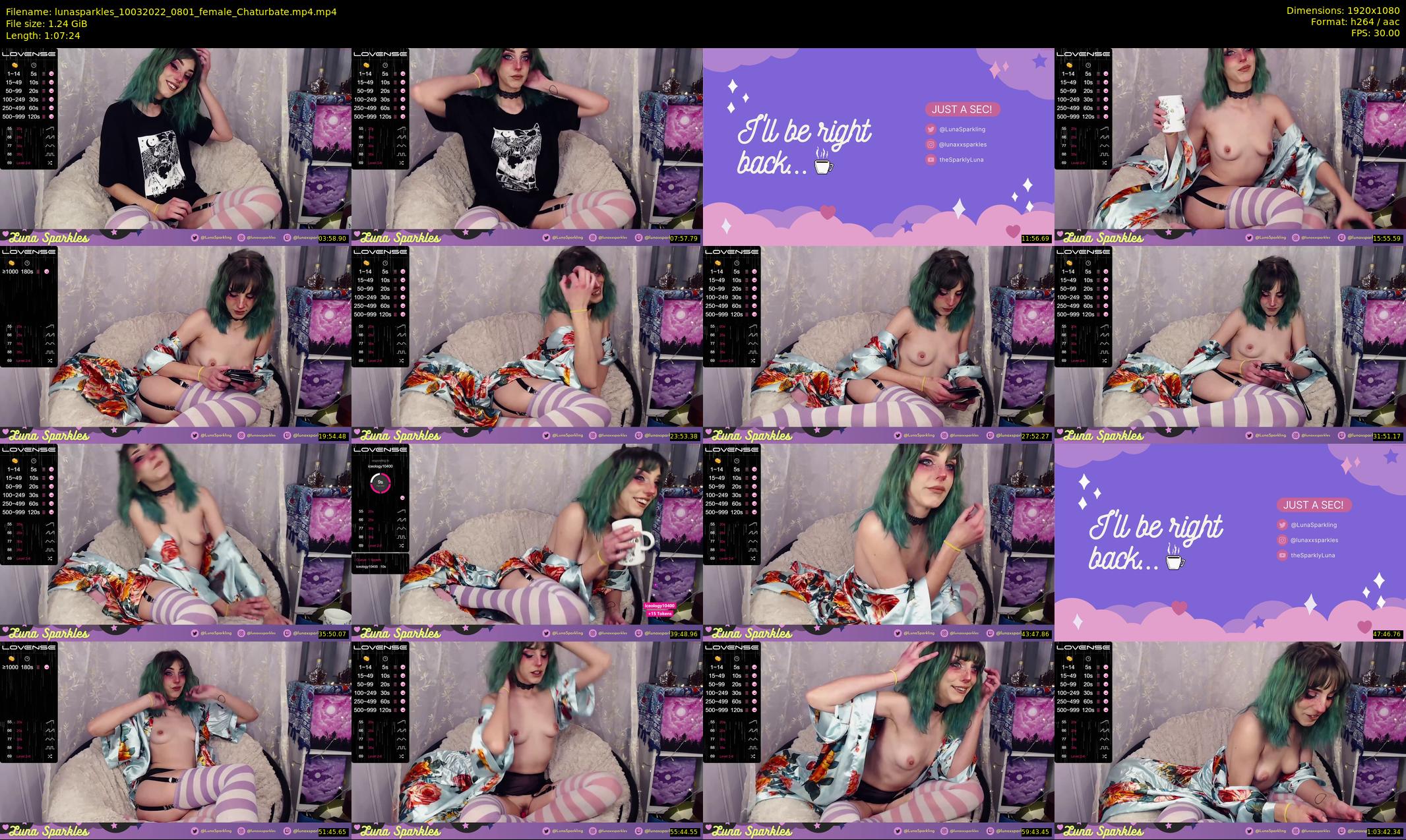 lunasparkles — 68 minute Chaturbate female cam show recording, 1080p, Mar 10, 2022