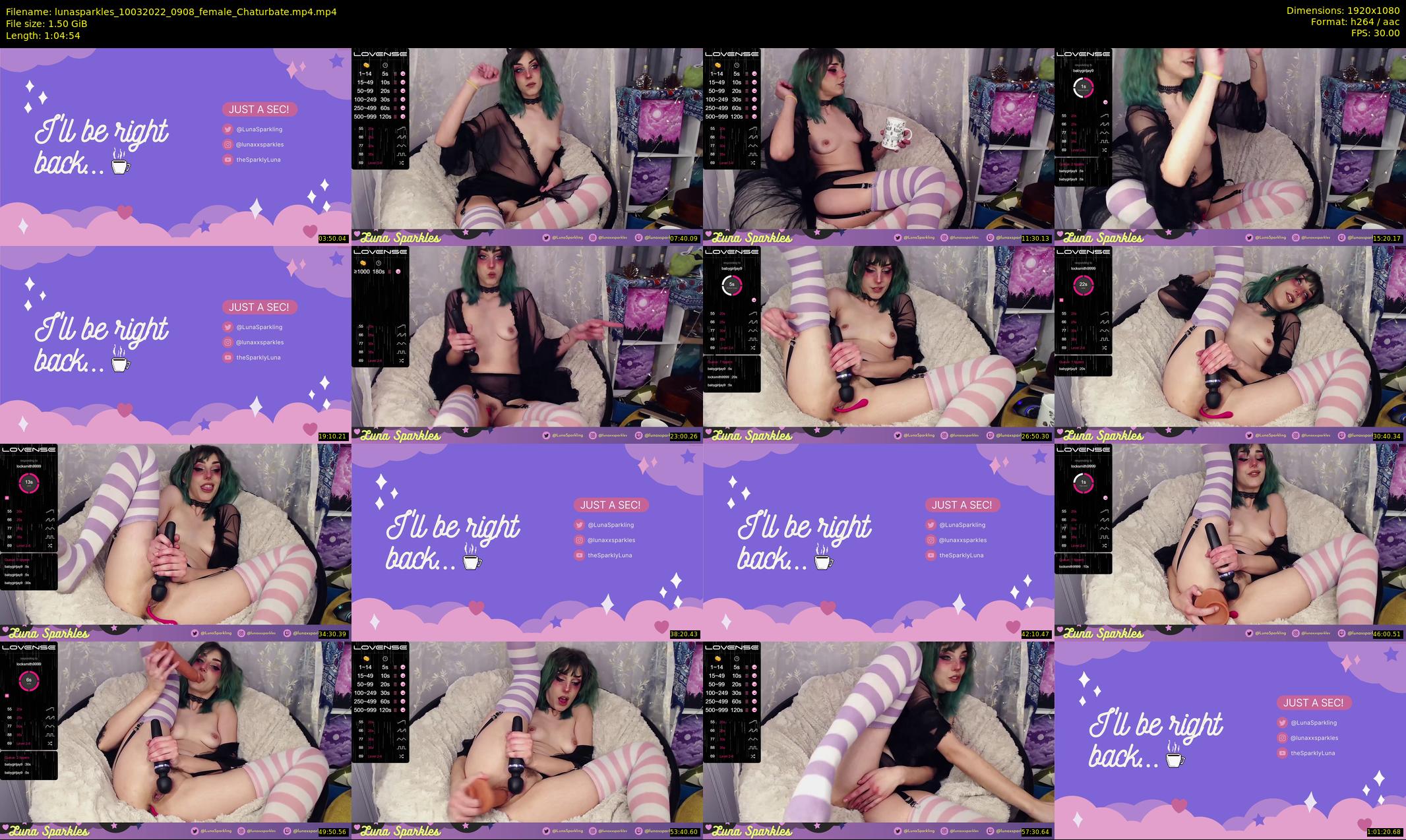 lunasparkles — 65 minute Chaturbate female cam show recording, 1080p, Mar 10, 2022