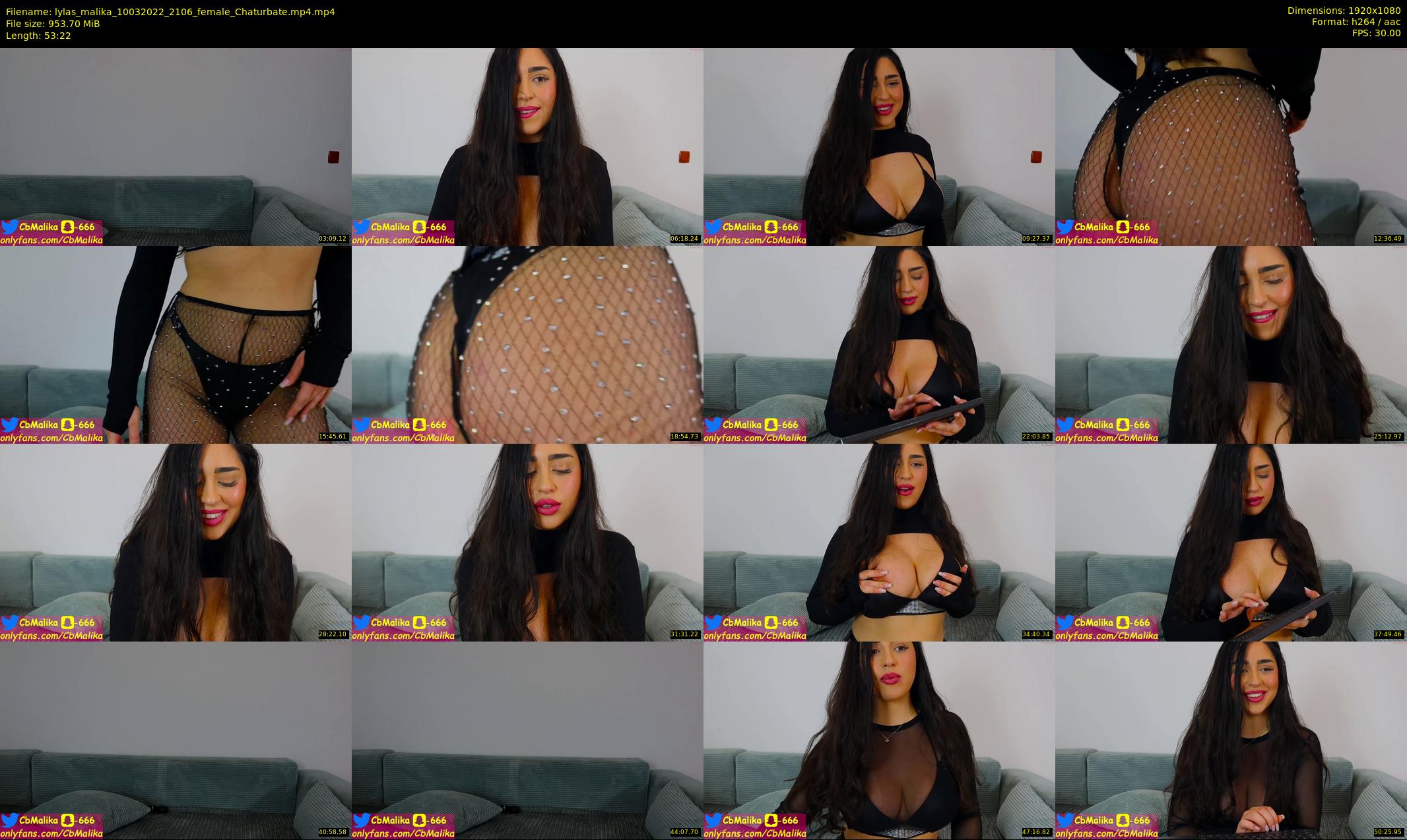 lylas_malika — 54 minute Chaturbate female cam show recording, 1080p, Mar 10, 2022