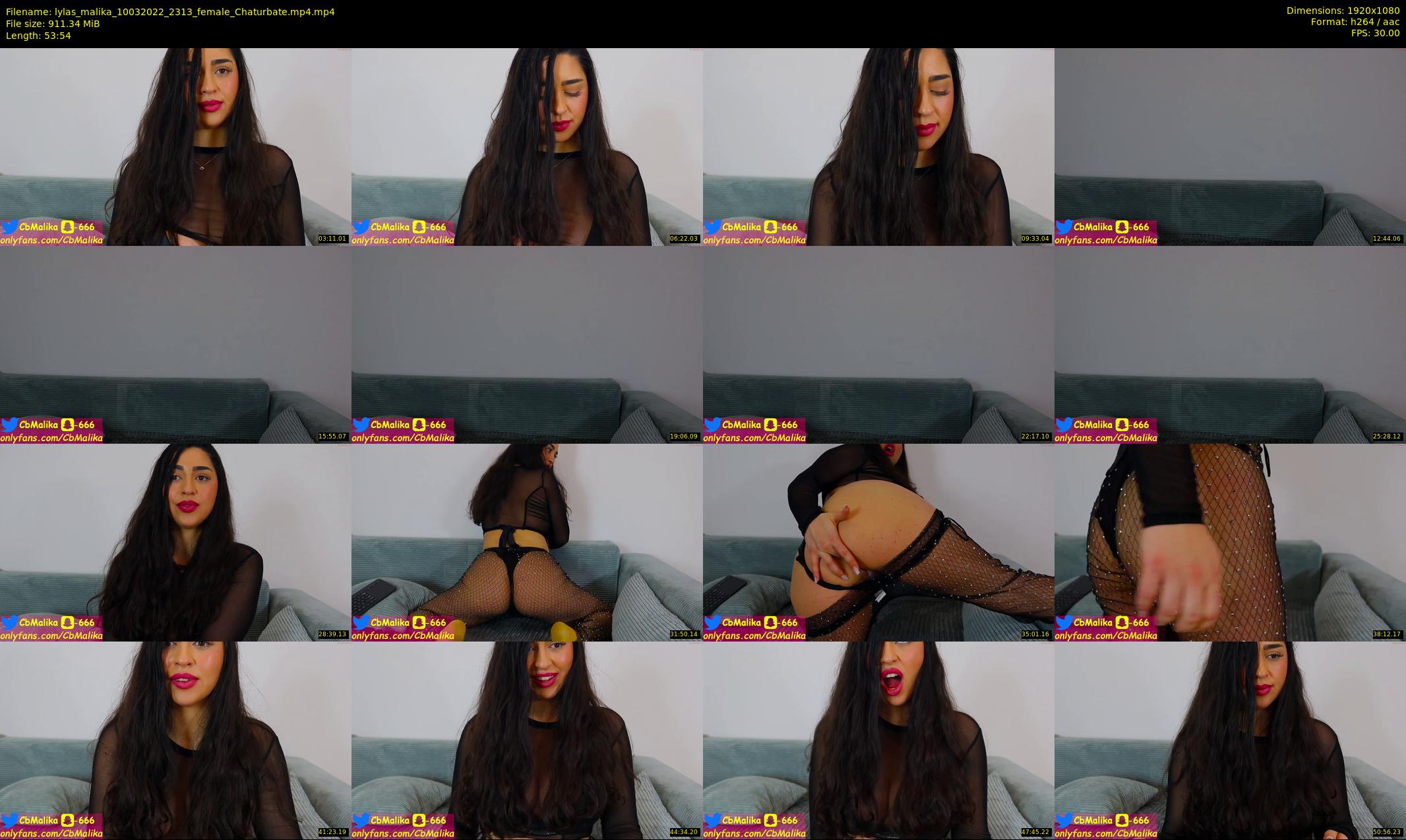 lylas_malika — 54 minute Chaturbate female cam show recording, 1080p, Mar 10, 2022