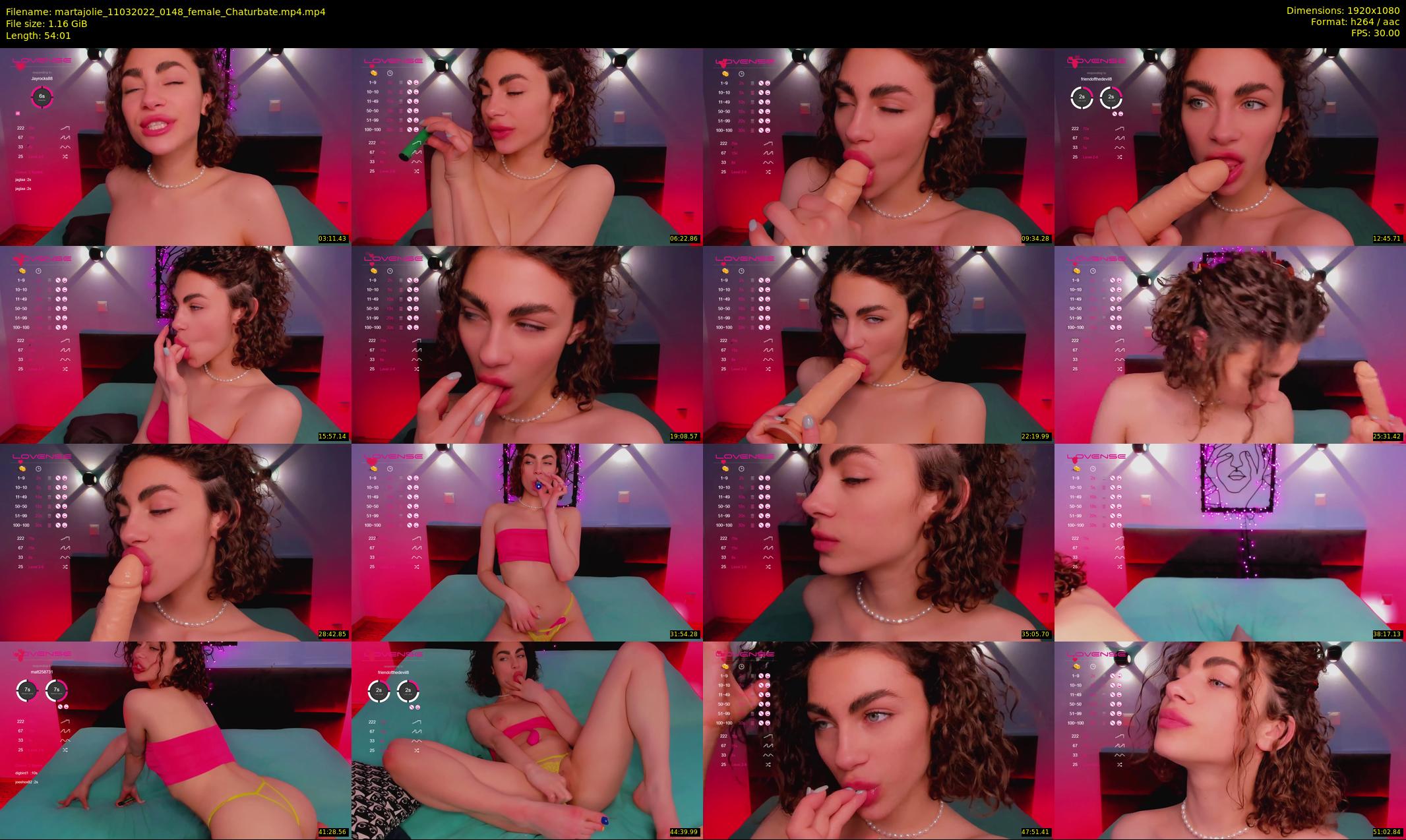 martajolie — 55 minute Chaturbate female cam show recording, 1080p, Mar 11, 2022