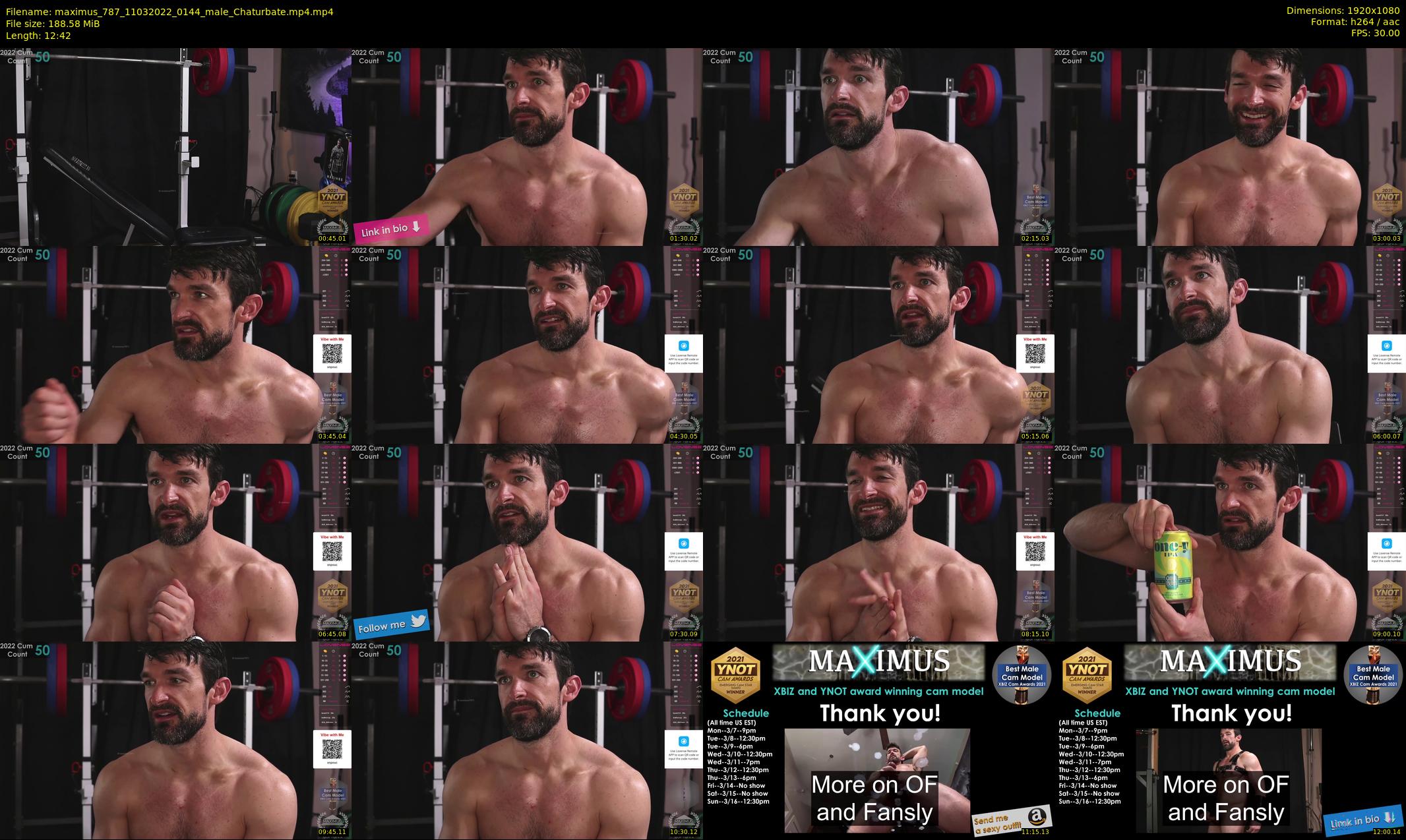 maximus_787 — 13 minute Chaturbate male cam show recording, 1080p, Mar 11, 2022