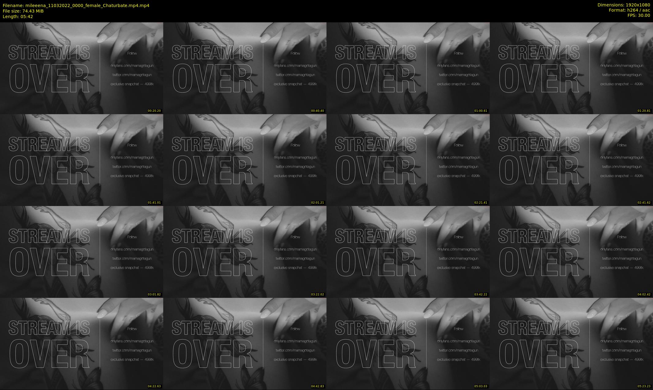 mileeena — 6 minute Chaturbate female cam show recording, 1080p, Mar 11, 2022