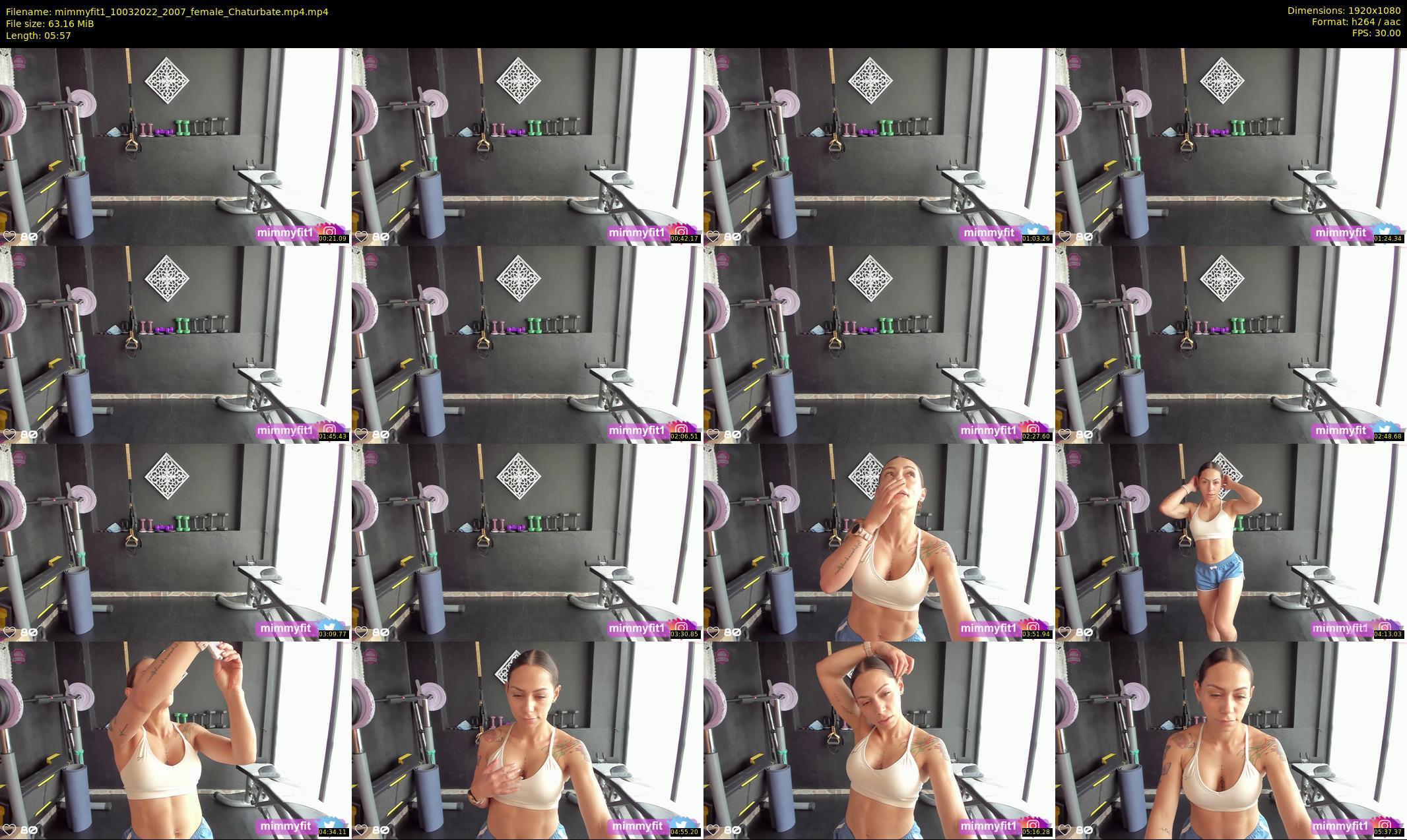 mimmyfit1 — 6 minute Chaturbate female cam show recording, 1080p, Mar 10, 2022