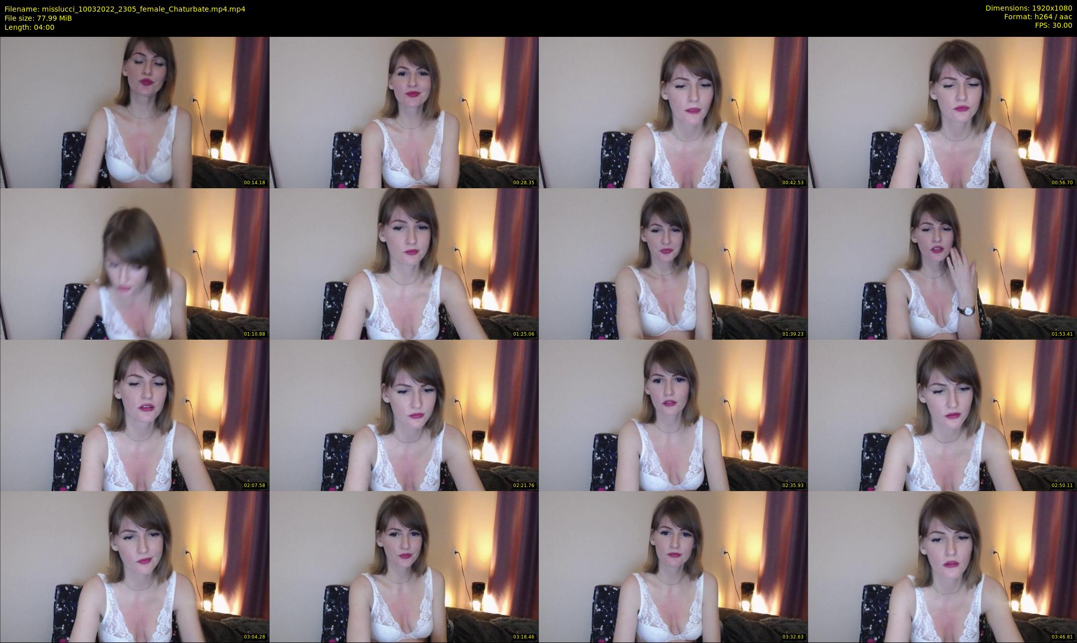 misslucci — 4 minute Chaturbate female cam show recording, 1080p, Mar 10, 2022