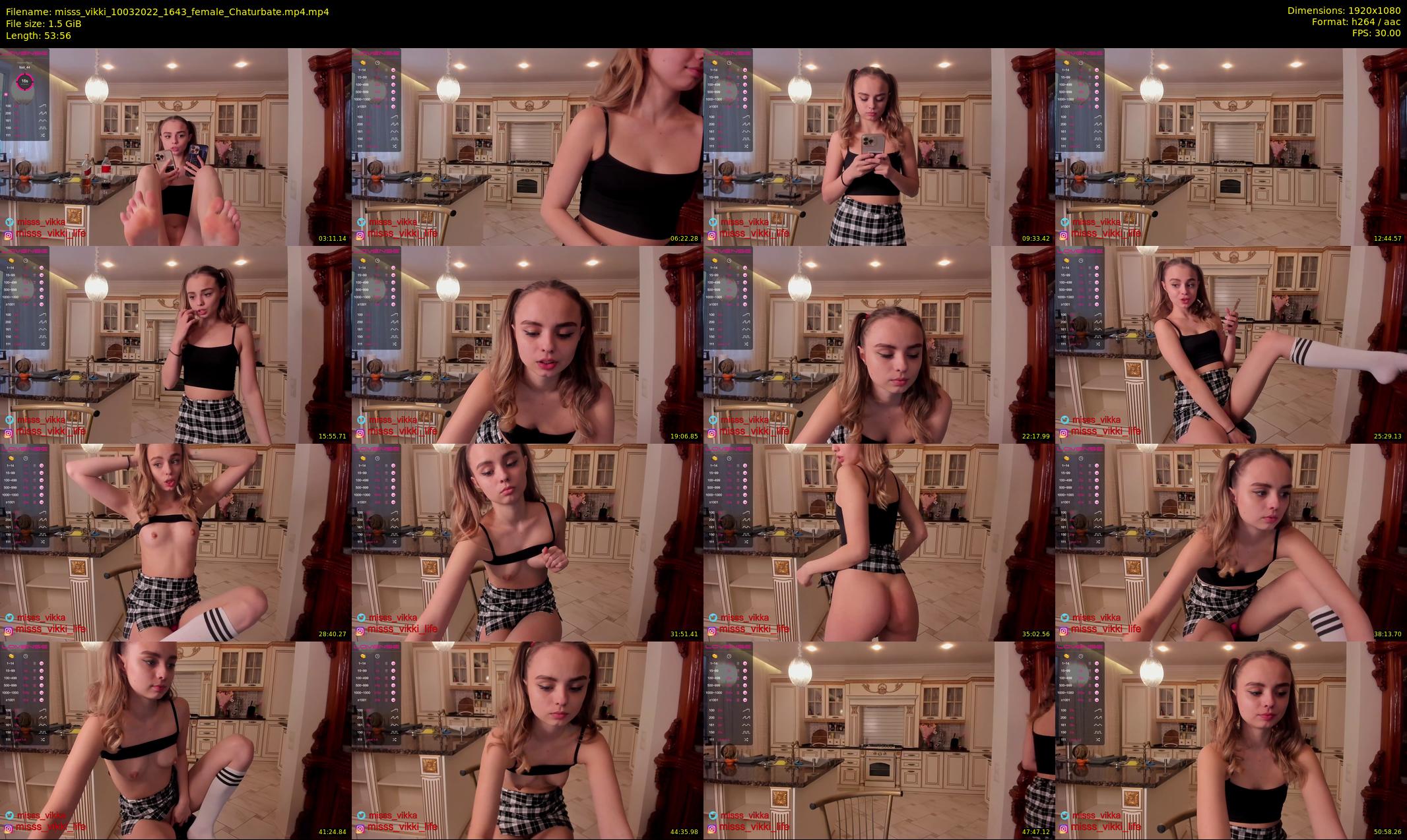 misss_vikki — 54 minute Chaturbate female cam show recording, 1080p, Mar 10, 2022