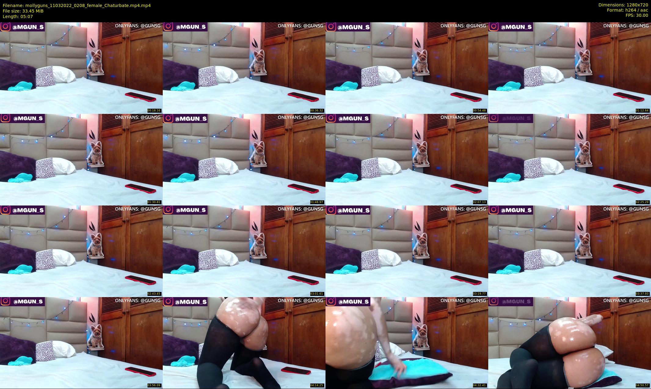 mollyguns — 6 minute Chaturbate female cam show recording, 720p, Mar 11, 2022