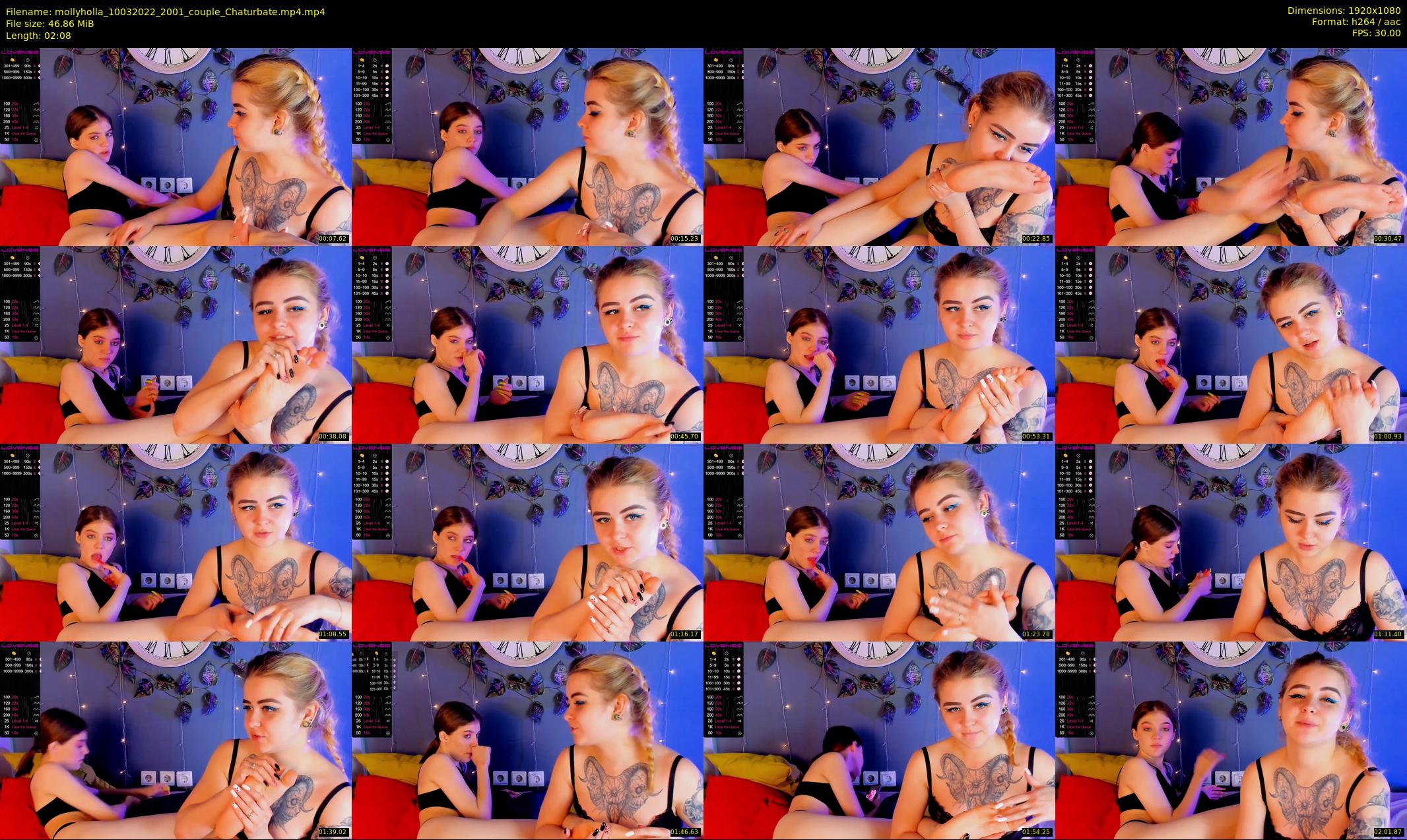 mollyholla — 3 minute Chaturbate couple cam show recording, 1080p, Mar 10, 2022