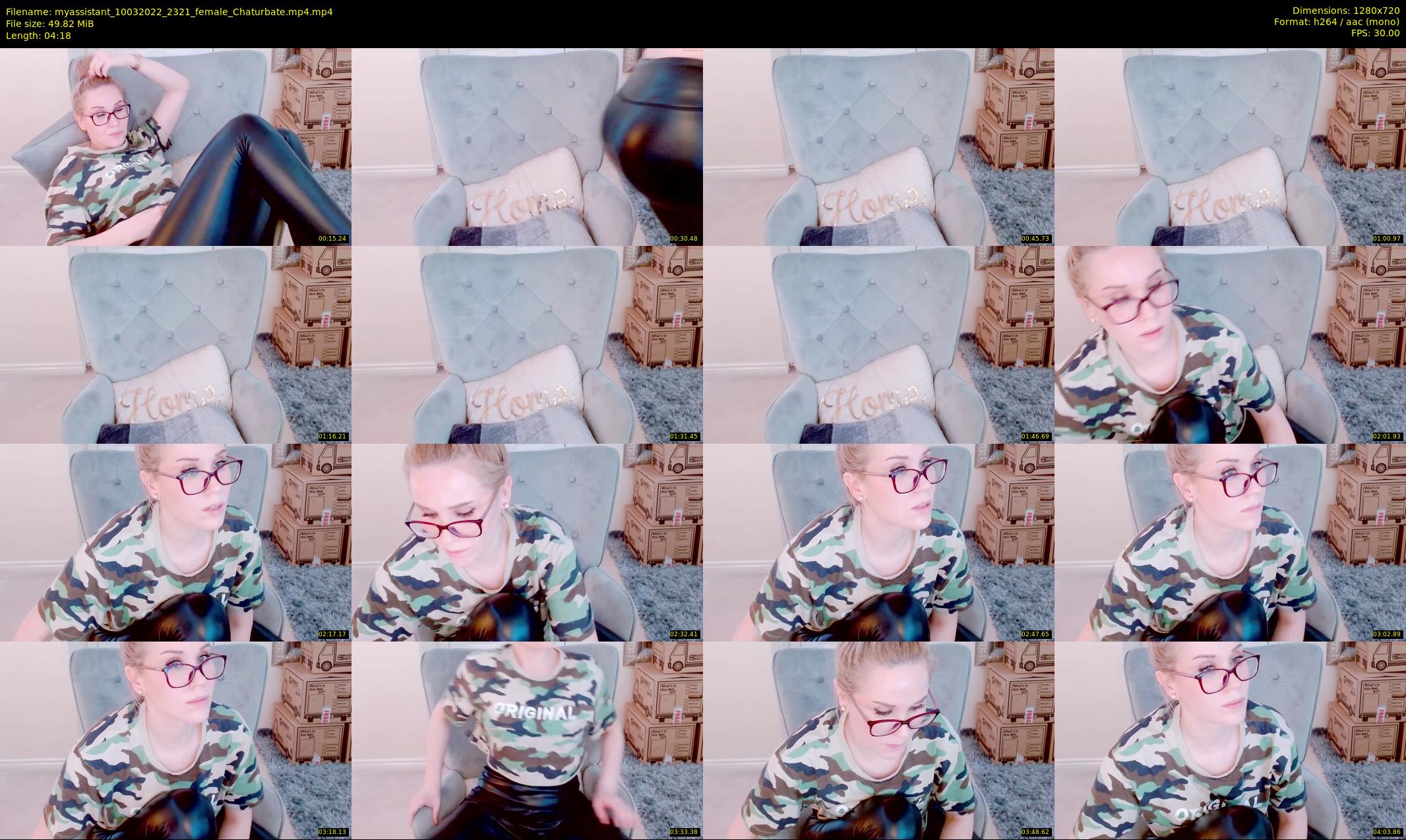 myassistant — 5 minute Chaturbate female cam show recording, 720p, Mar 10, 2022