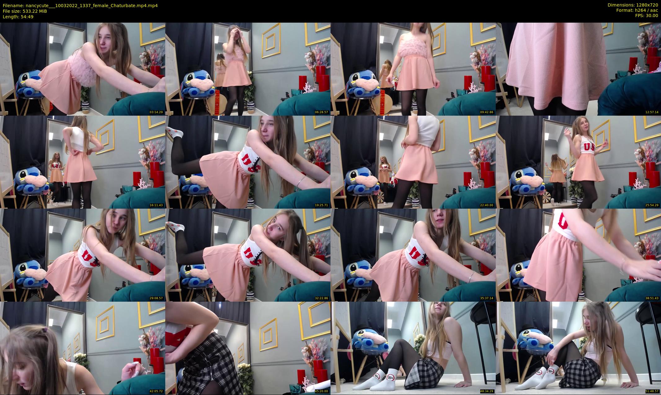 nancycute__ — 55 minute Chaturbate female cam show recording, 720p, Mar 10, 2022