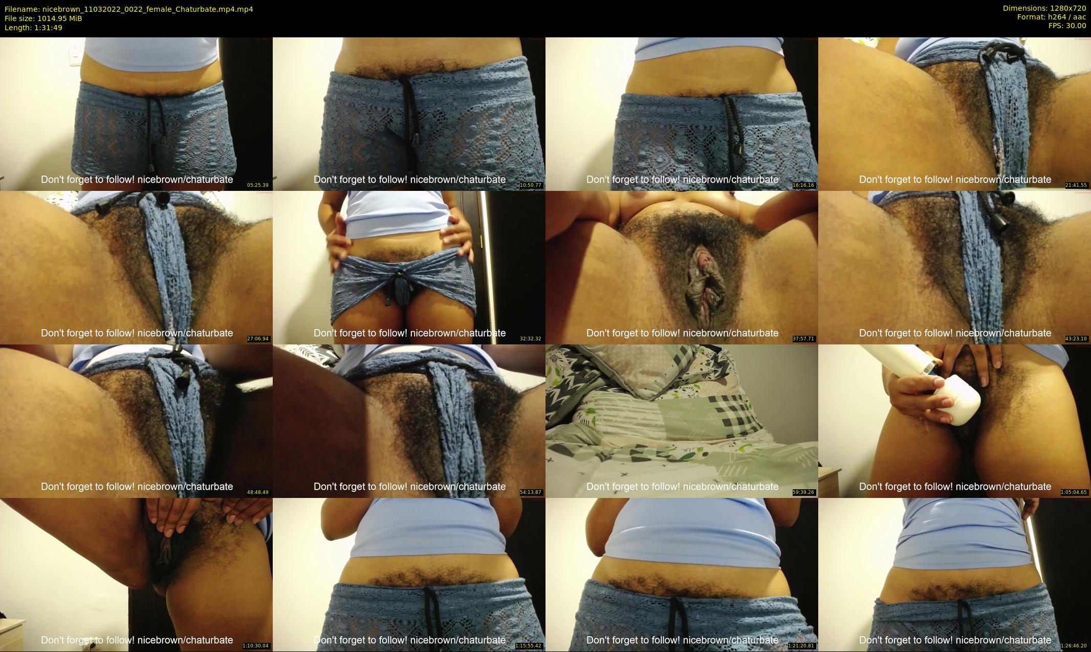 nicebrown — 92 minute Chaturbate female cam show recording, 720p, Mar 11, 2022
