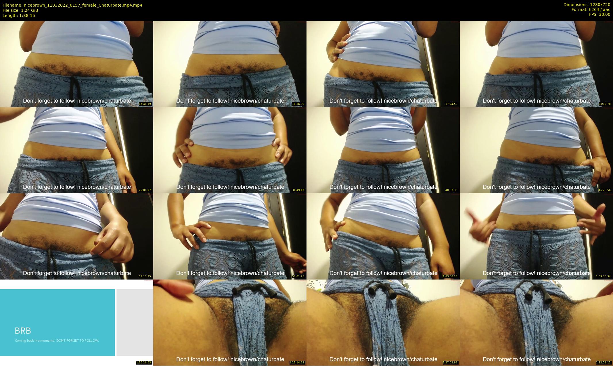 nicebrown — 99 minute Chaturbate female cam show recording, 720p, Mar 11, 2022