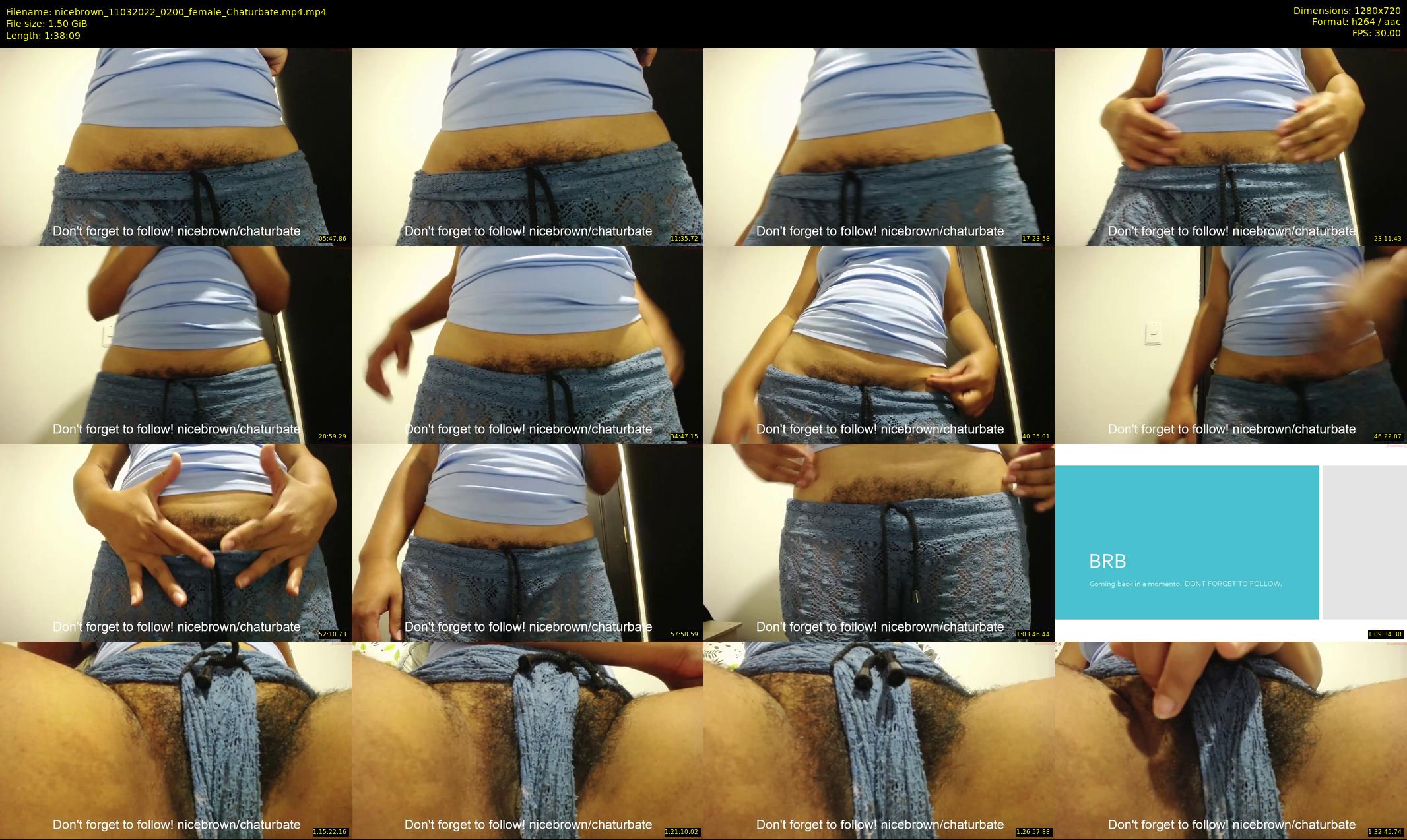 nicebrown — 99 minute Chaturbate female cam show recording, 720p, Mar 11, 2022
