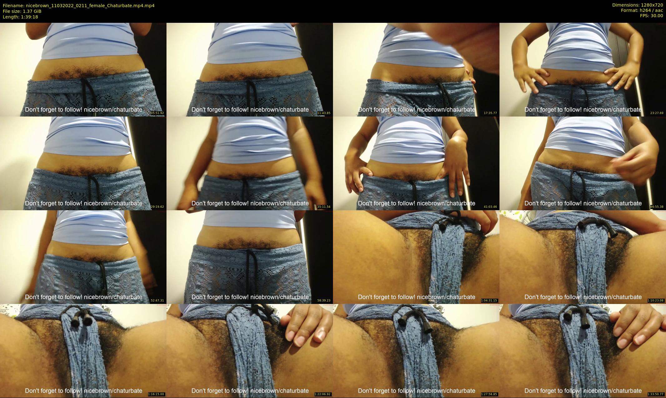 nicebrown — 100 minute Chaturbate female cam show recording, 720p, Mar 11, 2022