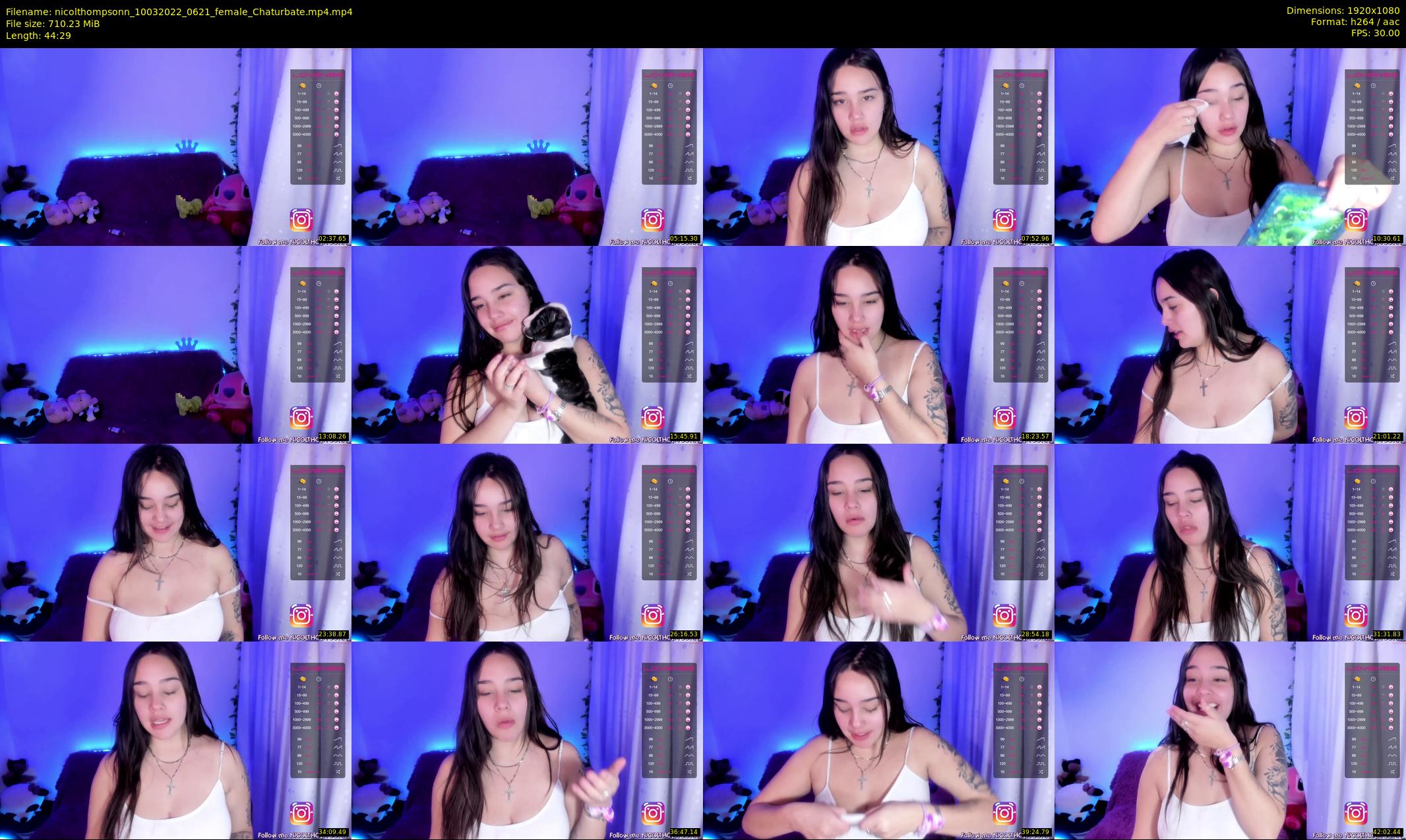nicolthompsonn — 45 minute Chaturbate female cam show recording, 1080p, Mar 10, 2022