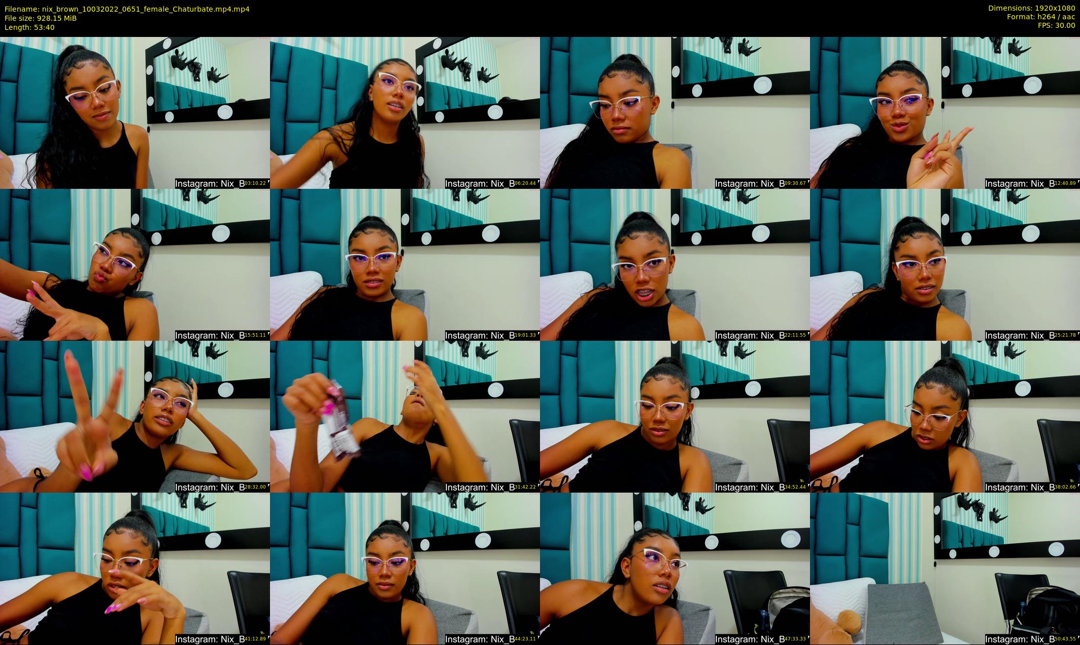 nix_brown — 54 minute Chaturbate female cam show recording, 1080p, Mar 10, 2022