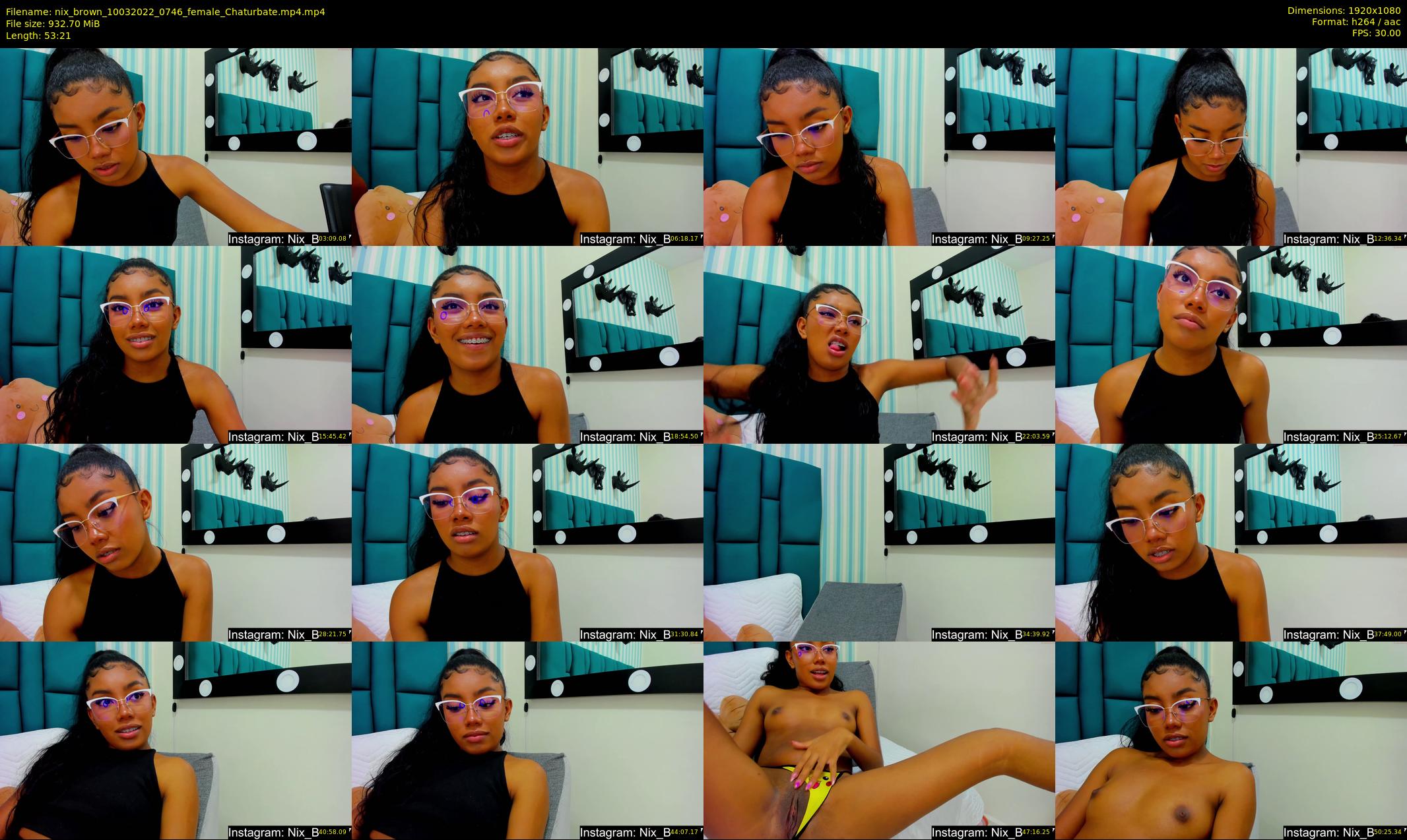 nix_brown — 54 minute Chaturbate female cam show recording, 1080p, Mar 10, 2022