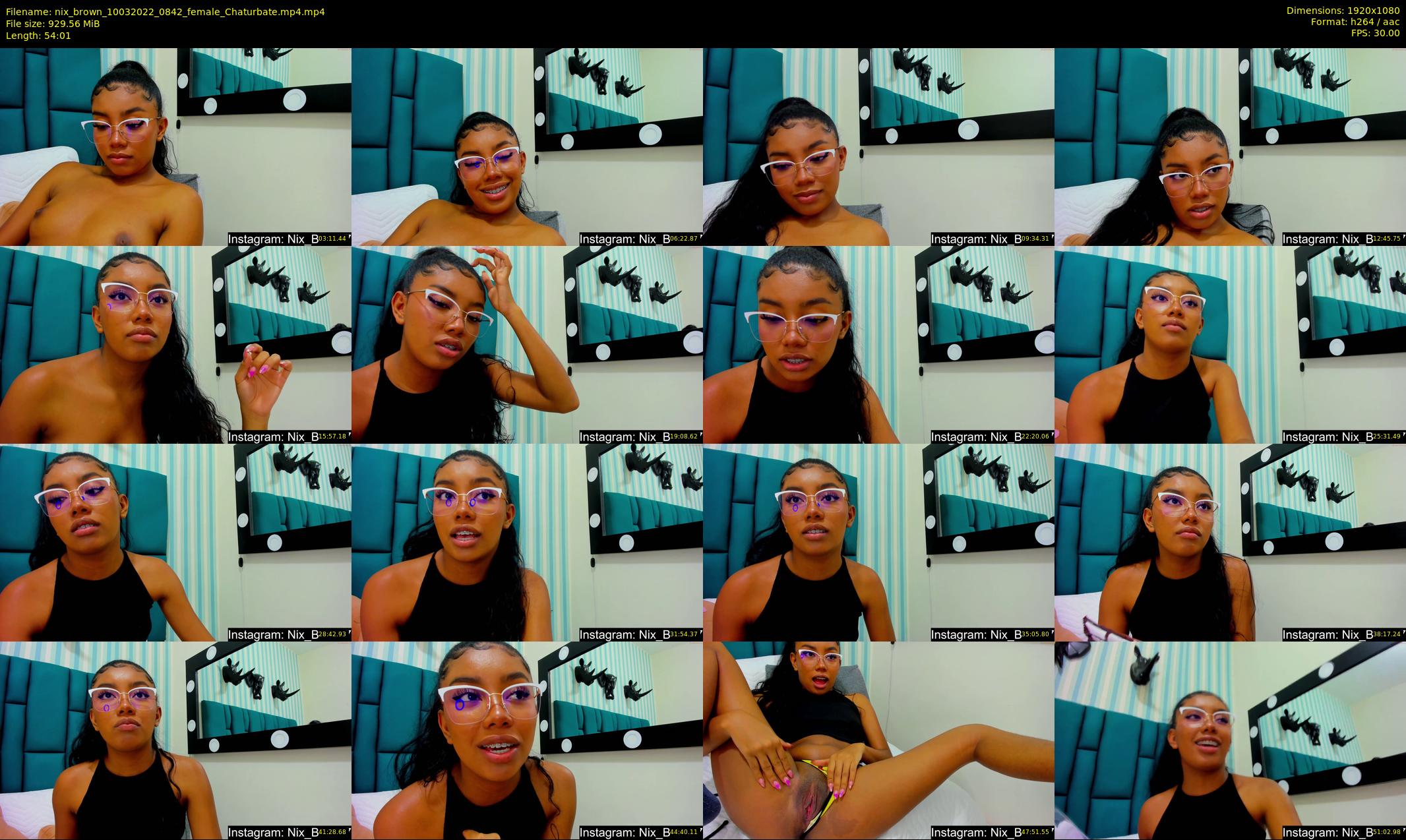 nix_brown — 55 minute Chaturbate female cam show recording, 1080p, Mar 10, 2022