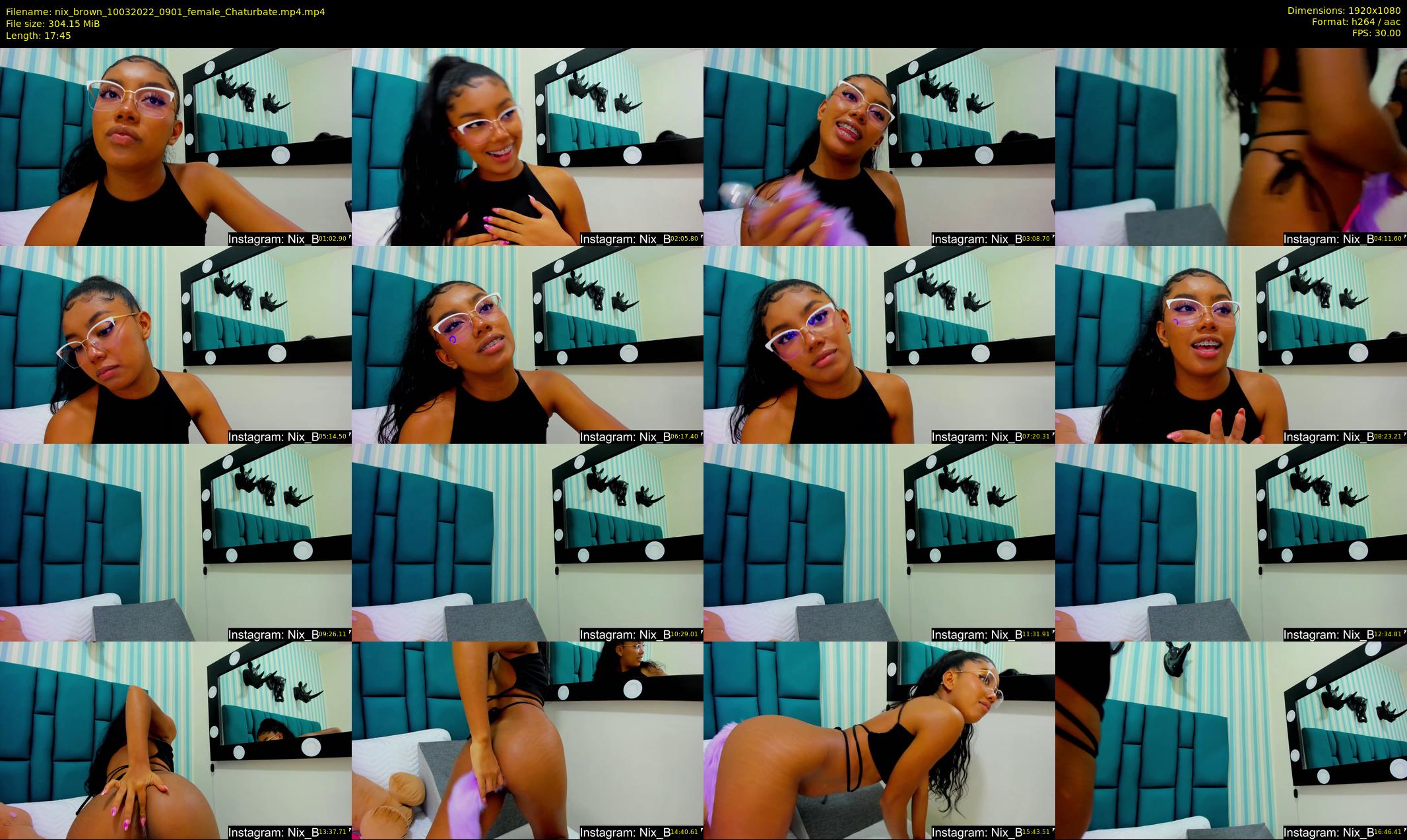 nix_brown — 18 minute Chaturbate female cam show recording, 1080p, Mar 10, 2022