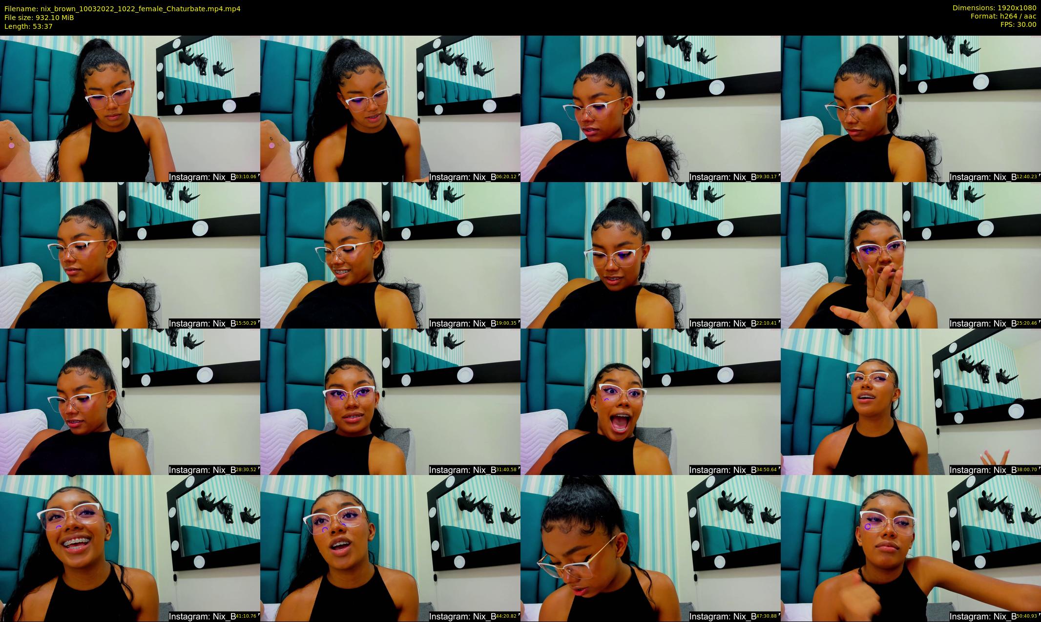 nix_brown — 54 minute Chaturbate female cam show recording, 1080p, Mar 10, 2022
