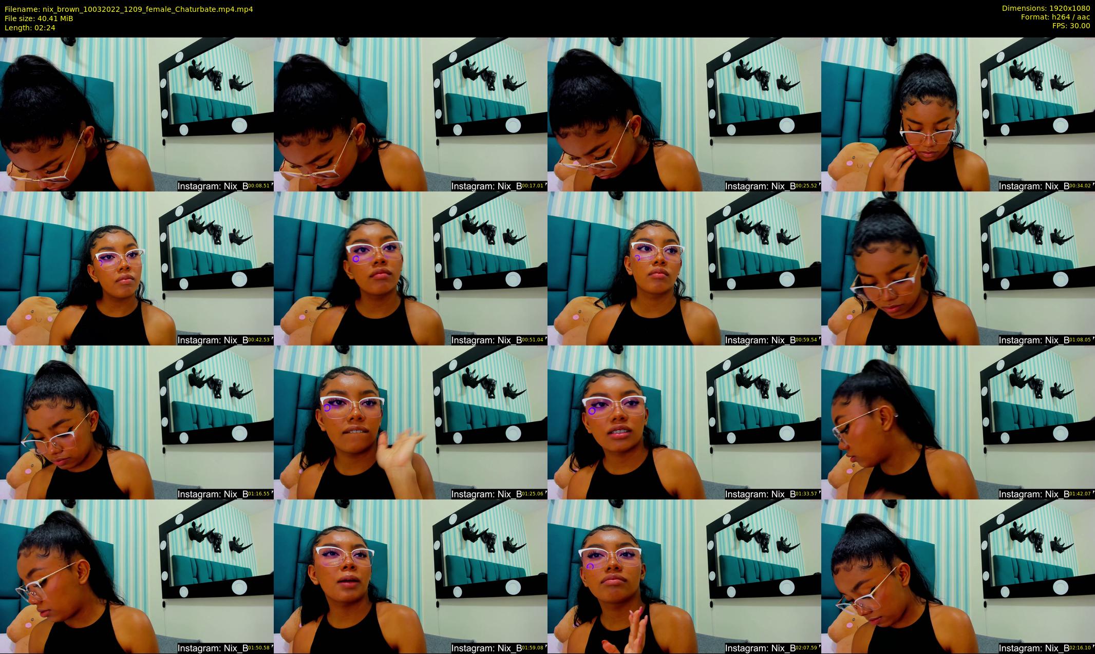 nix_brown — 3 minute Chaturbate female cam show recording, 1080p, Mar 10, 2022