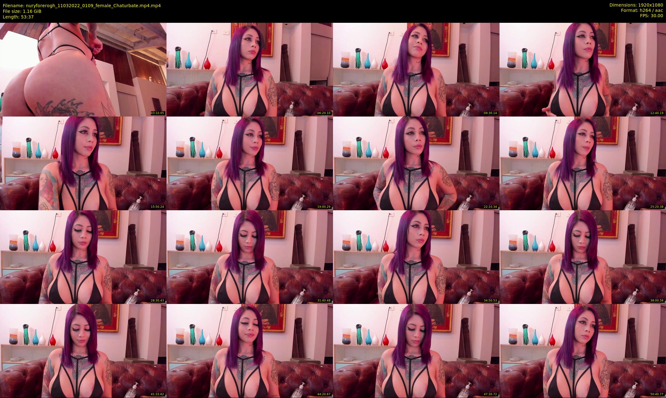 nuryforerogh — 54 minute Chaturbate female cam show recording, 1080p, Mar 11, 2022