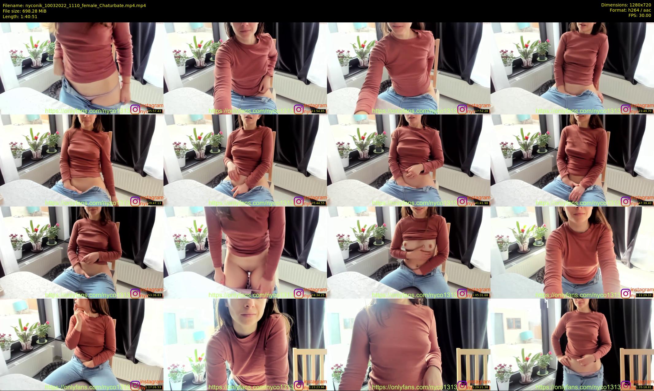 nyconik — 101 minute Chaturbate female cam show recording, 720p, Mar 10, 2022