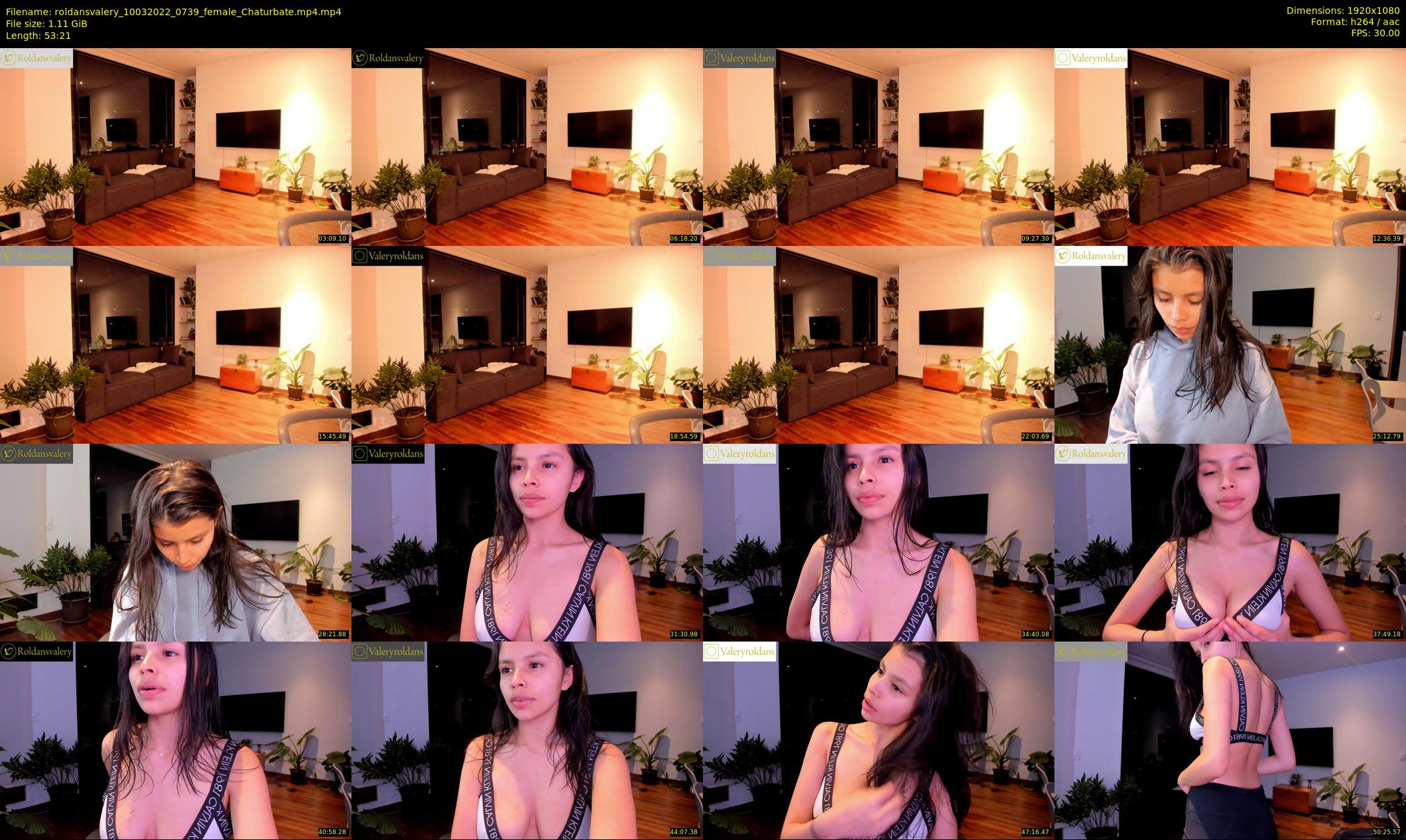 roldansvalery — 54 minute Chaturbate female cam show recording, 1080p, Mar 10, 2022