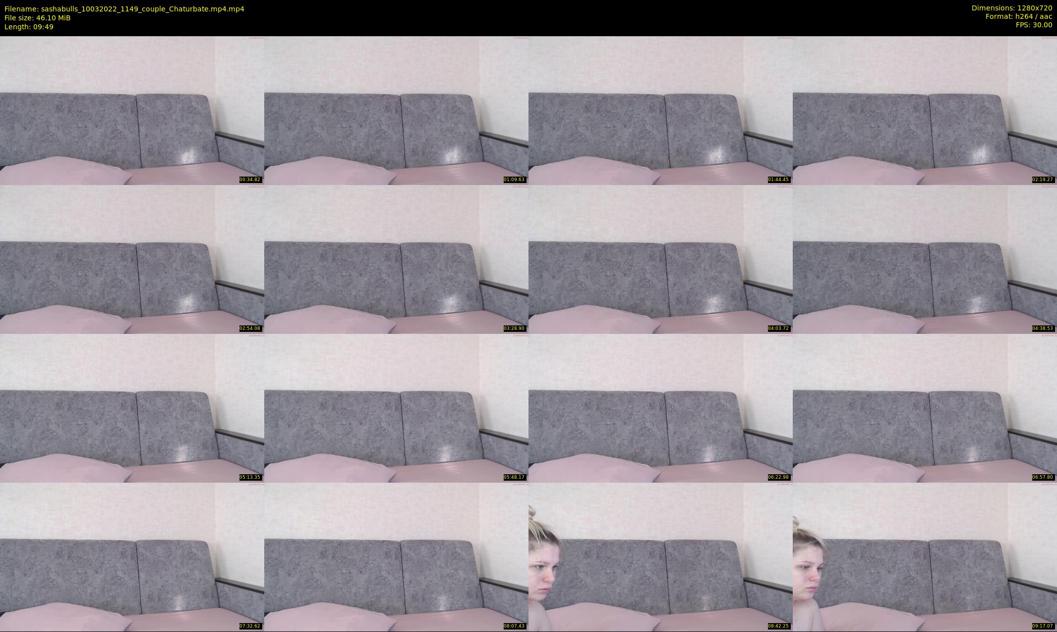 sashabulls — 10 minute Chaturbate couple cam show recording, 720p, Mar 10, 2022