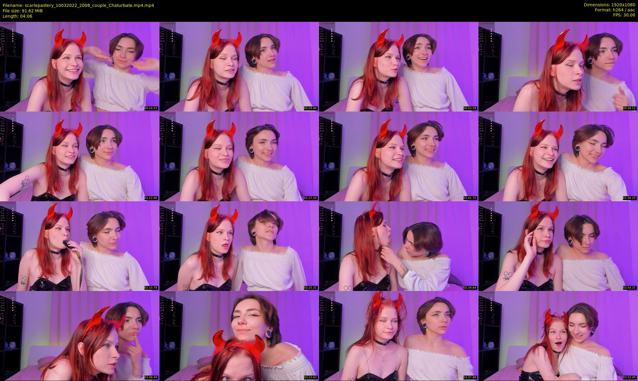 scarlepastery — 5 minute Chaturbate couple cam show recording, 1080p, Mar 10, 2022