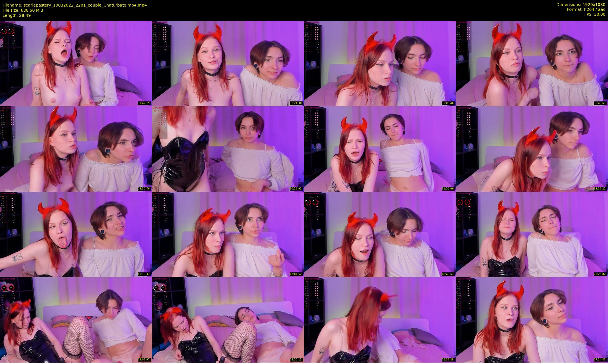 scarlepastery — 29 minute Chaturbate couple cam show recording, 1080p, Mar 10, 2022