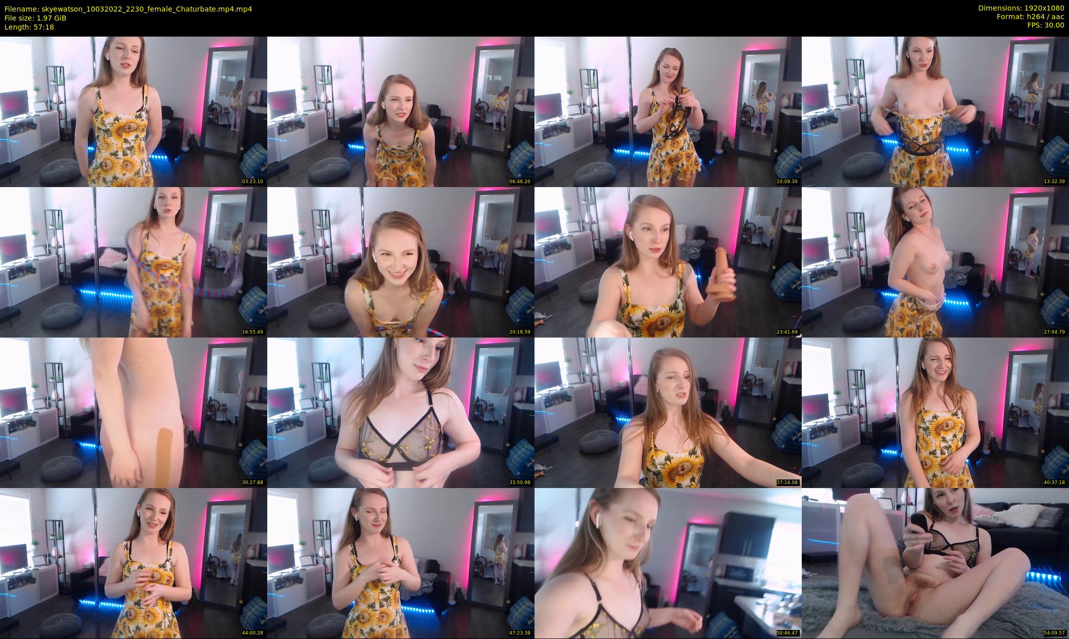skyewatson — 58 minute Chaturbate female cam show recording, 1080p, Mar 10, 2022