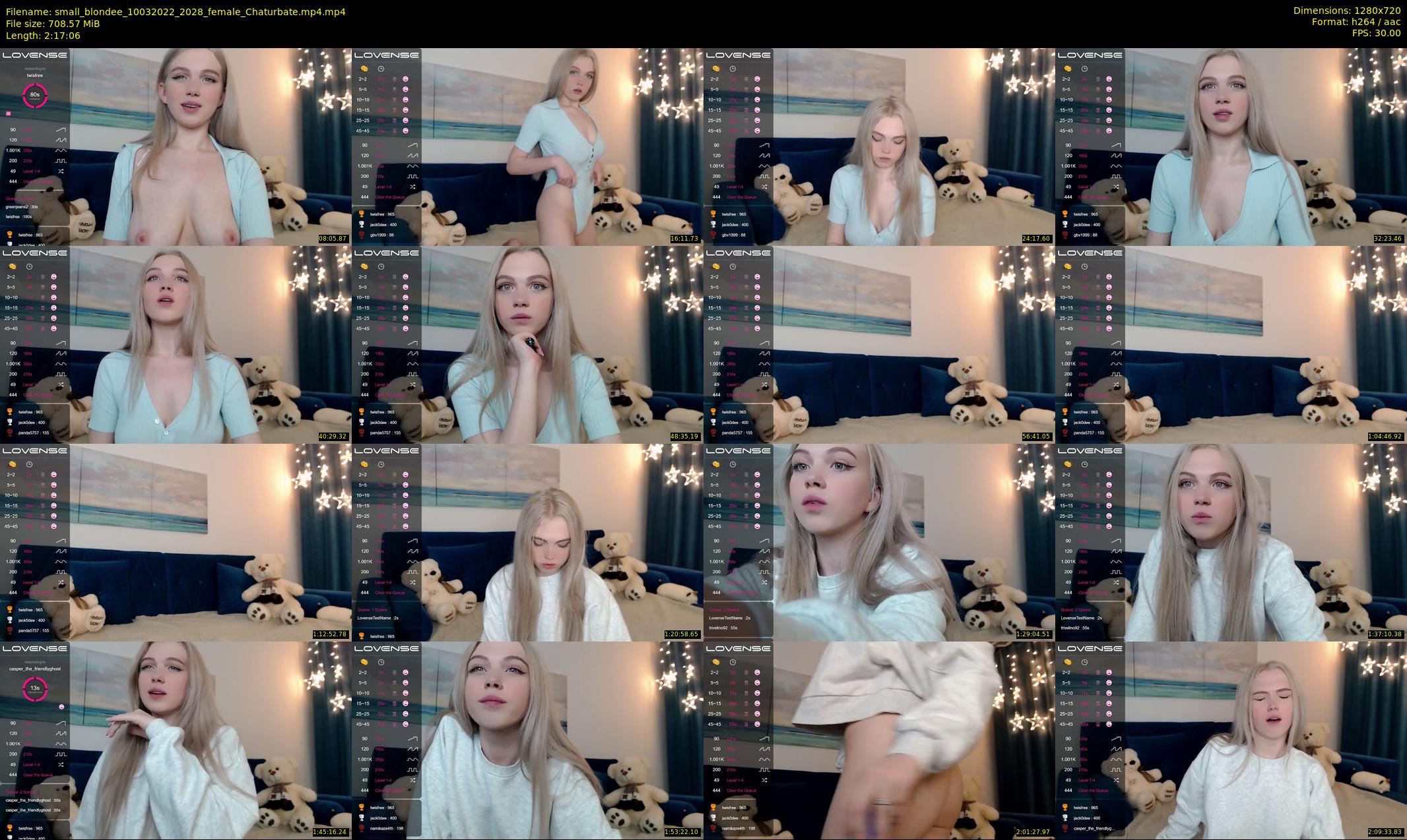 small_blondee — 138 minute Chaturbate female cam show recording, 720p, Mar 10, 2022