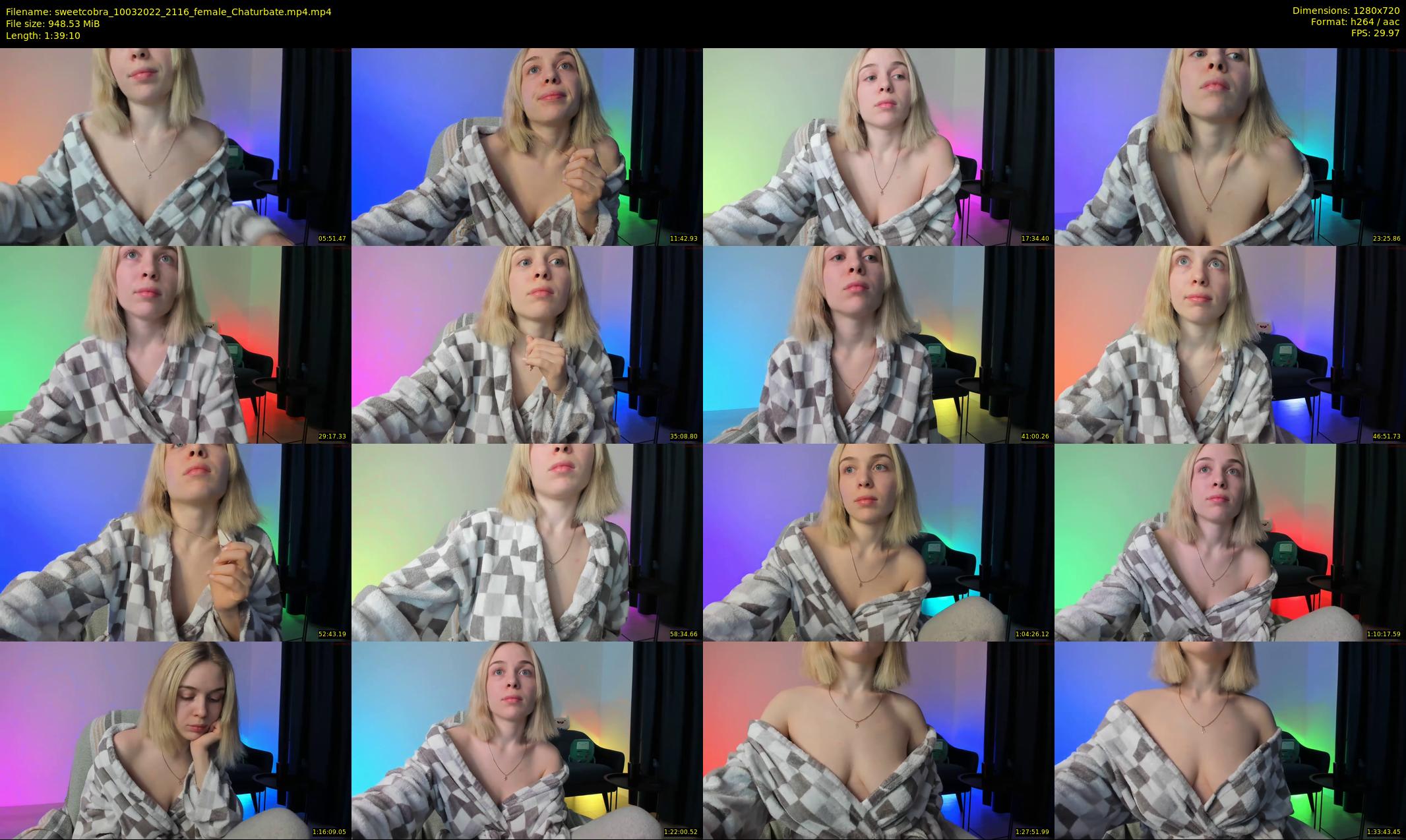 sweetcobra — 100 minute Chaturbate female cam show recording, 720p, Mar 10, 2022