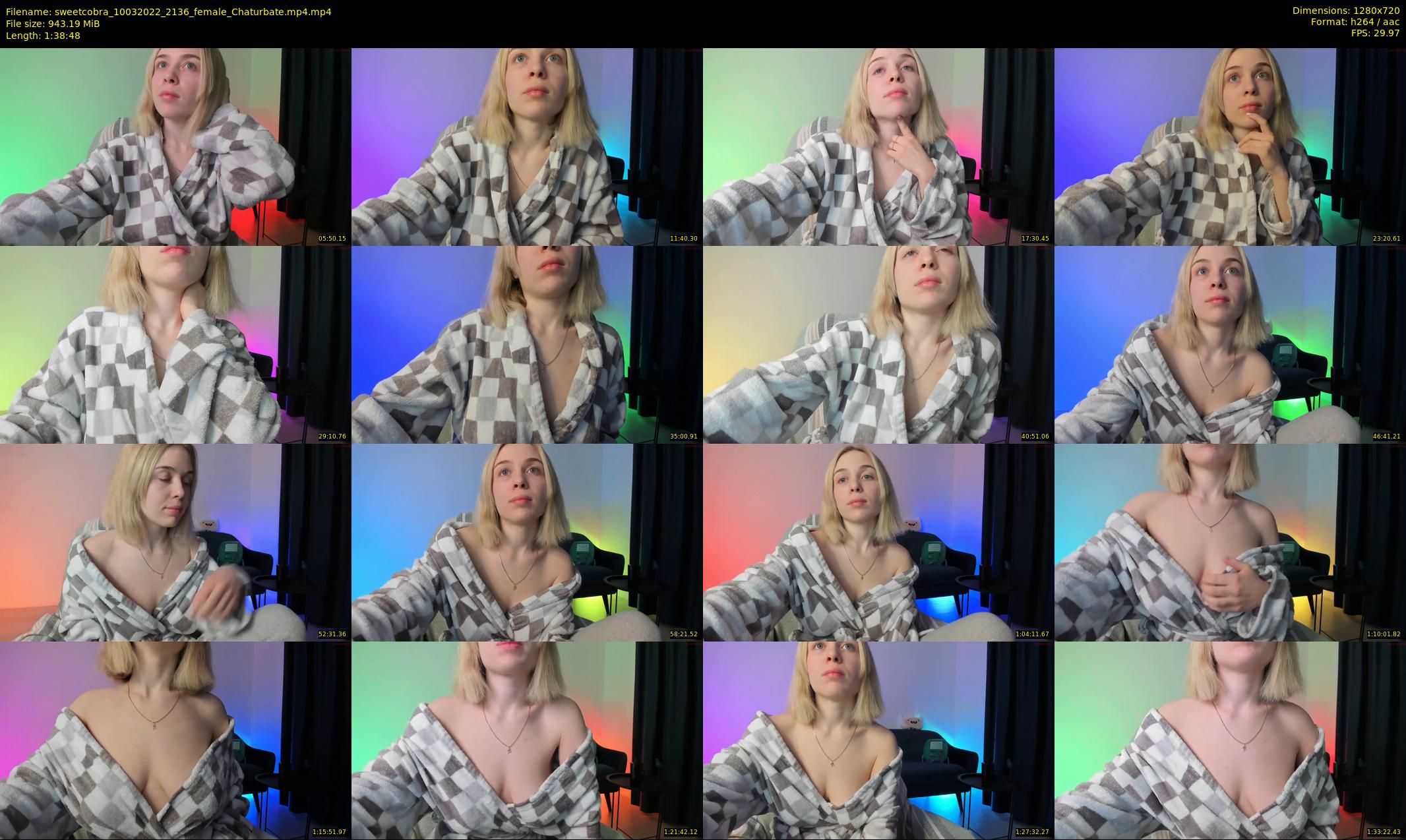 sweetcobra — 99 minute Chaturbate female cam show recording, 720p, Mar 10, 2022