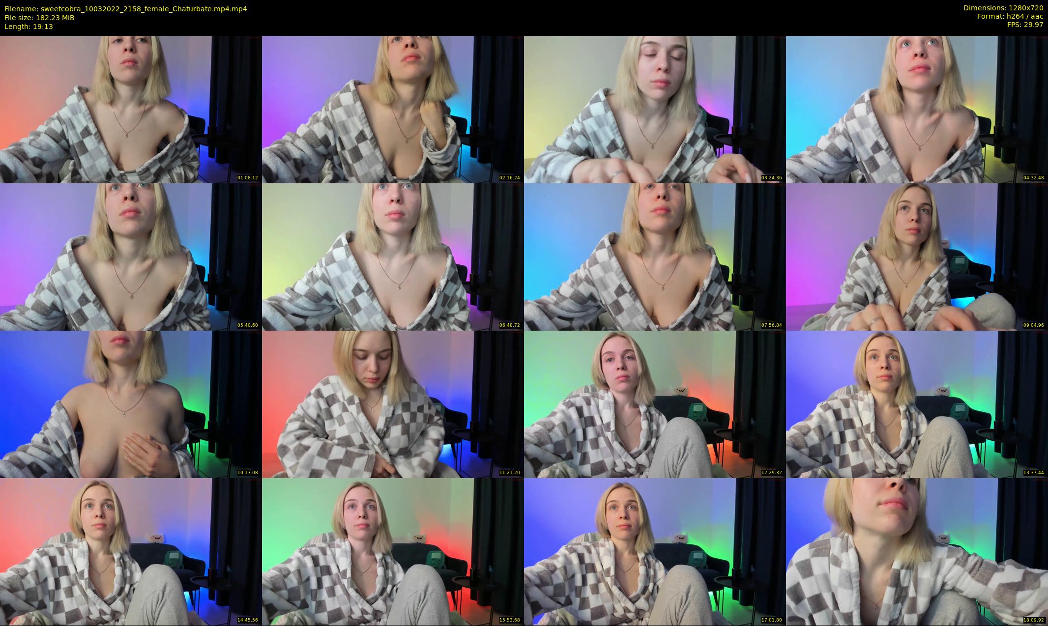 sweetcobra — 20 minute Chaturbate female cam show recording, 720p, Mar 10, 2022