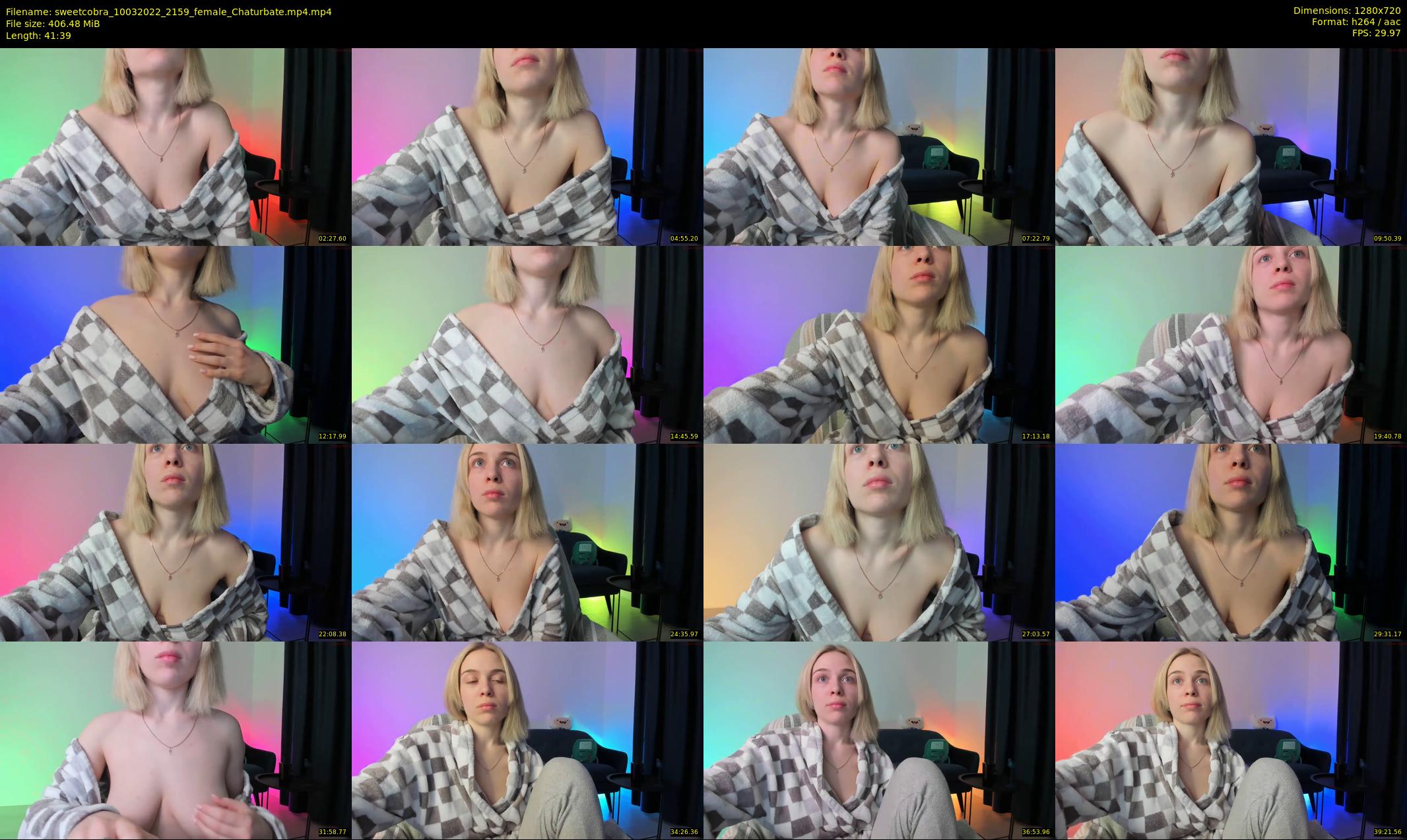 sweetcobra — 42 minute Chaturbate female cam show recording, 720p, Mar 10, 2022