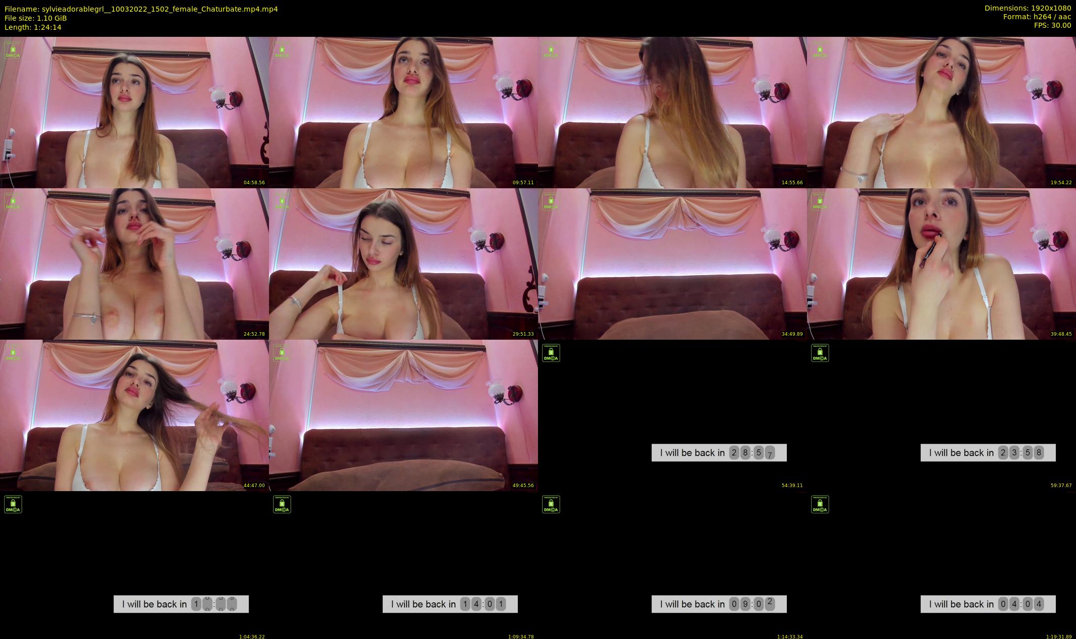 sylvieadorablegrl_ — 85 minute Chaturbate female cam show recording, 1080p, Mar 10, 2022