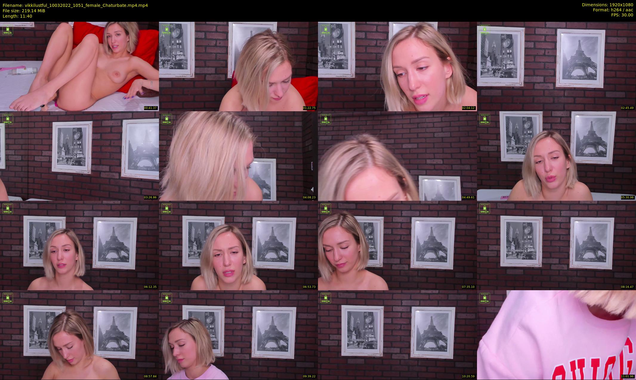vikkilustful — 12 minute Chaturbate female cam show recording, 1080p, Mar 10, 2022