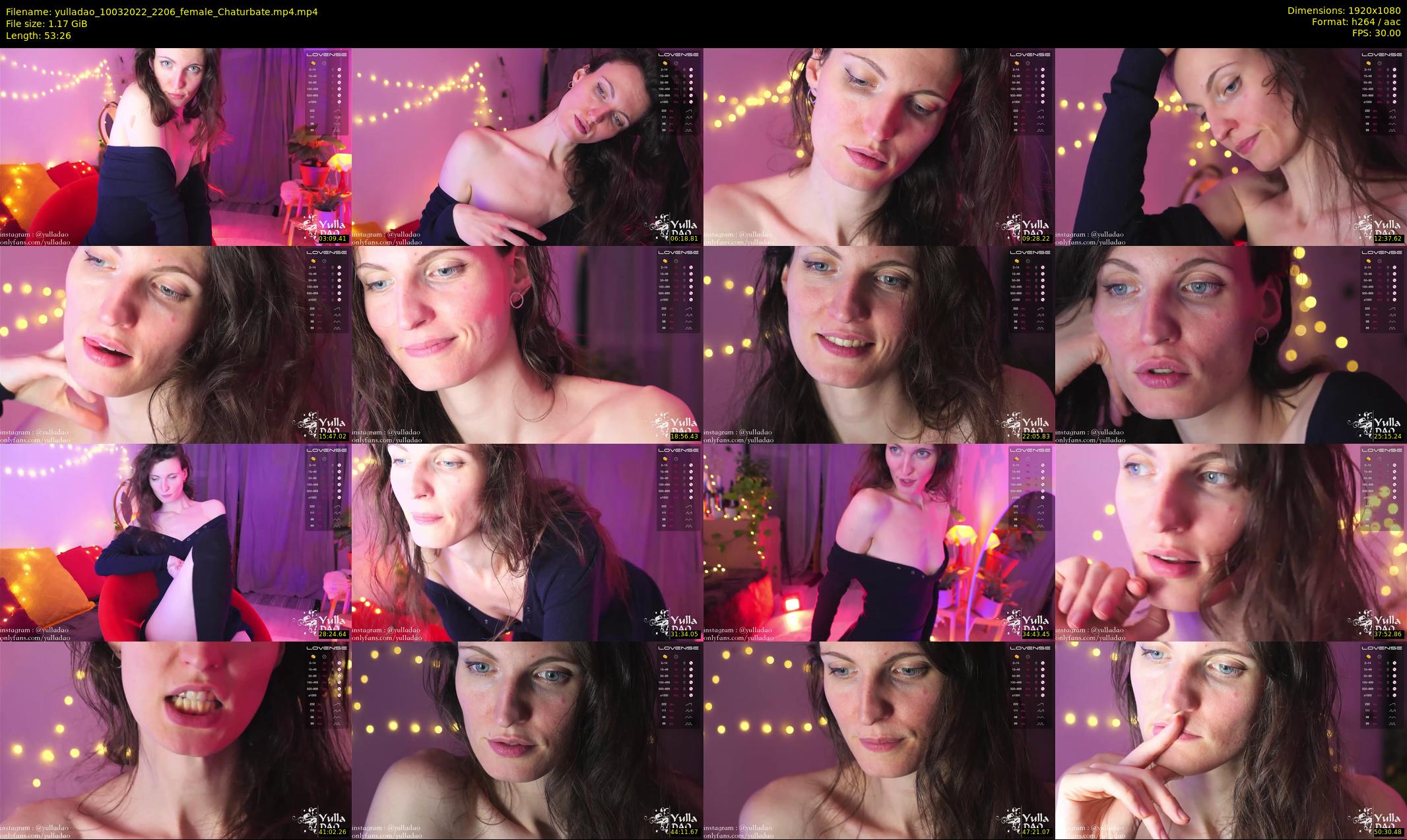 yulladao — 54 minute Chaturbate female cam show recording, 1080p, Mar 10, 2022